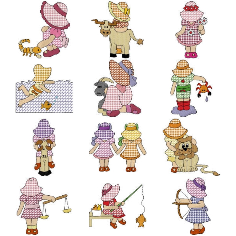 Bonnet Girls Lace Colour