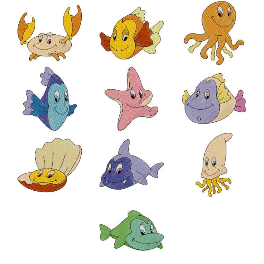 Sea Friends Full Stitch