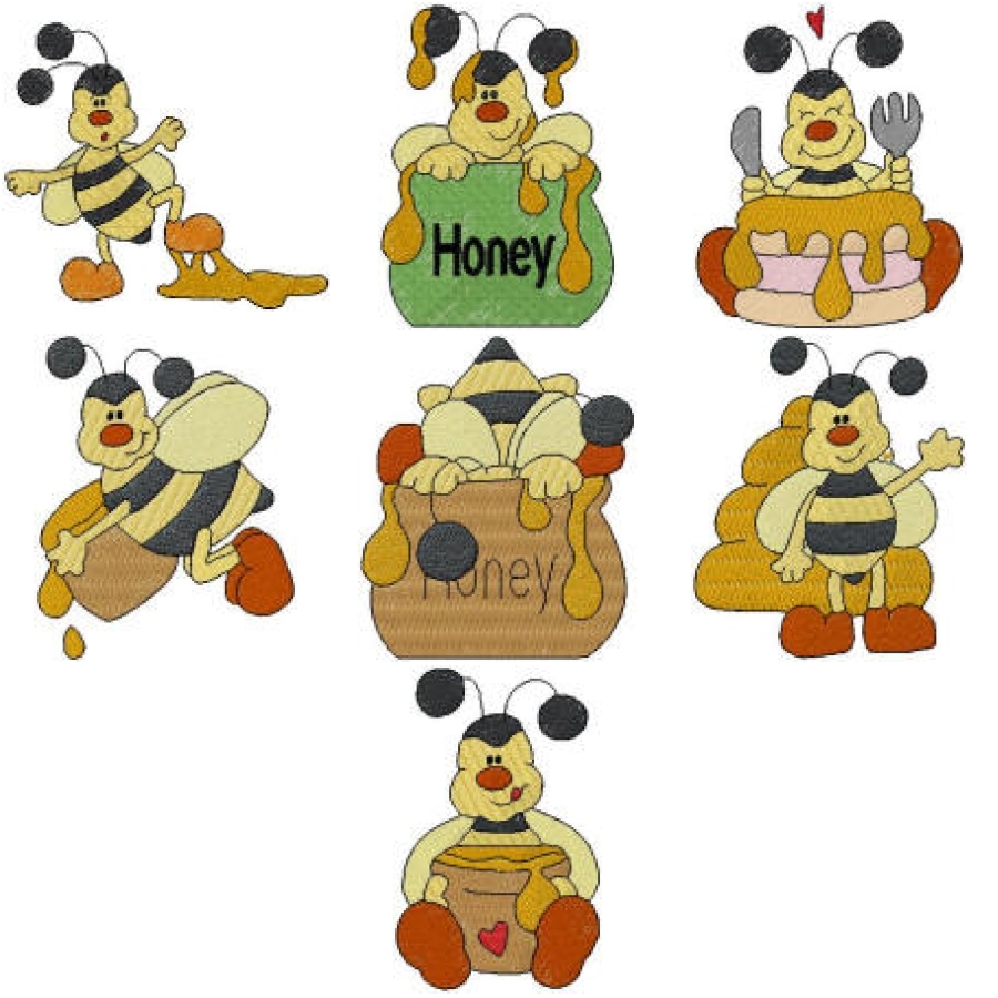 Cute Bee Full Stitch