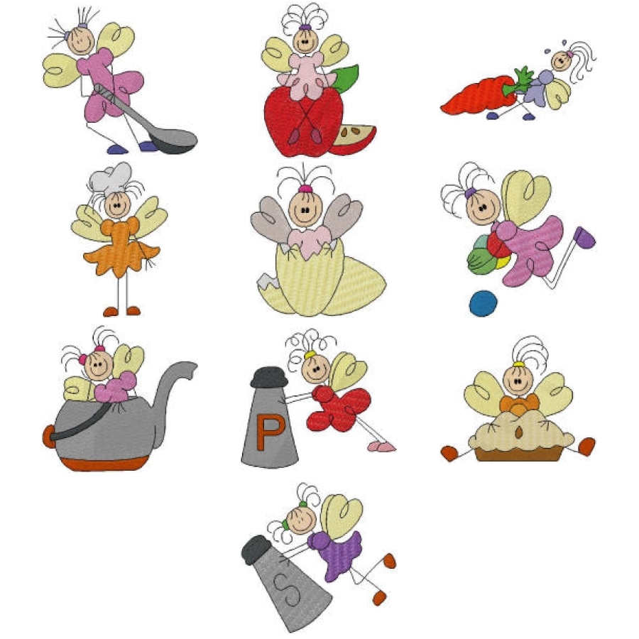 Stickfigures Kitchen Full Stitch