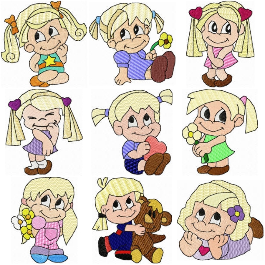 Girls in Love Full Stitch