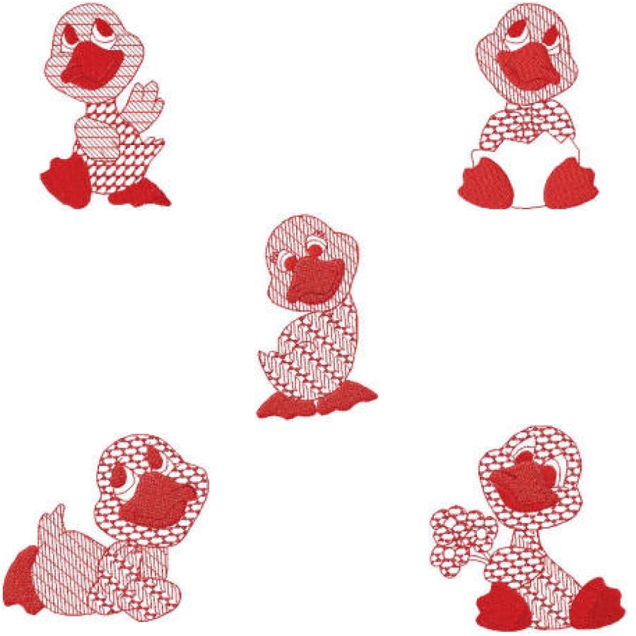 Tommy Goose Redwork