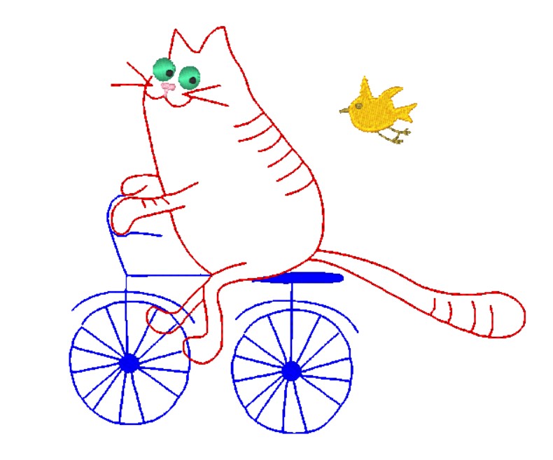 RW Cat on a Bike