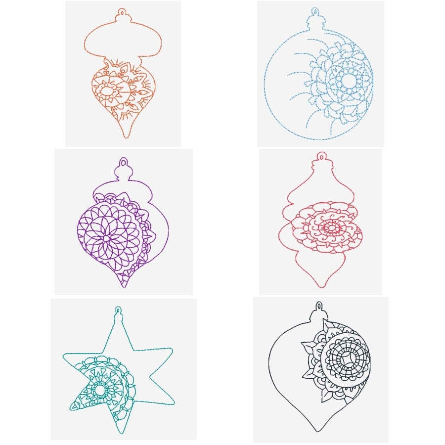 Color Work Ornaments