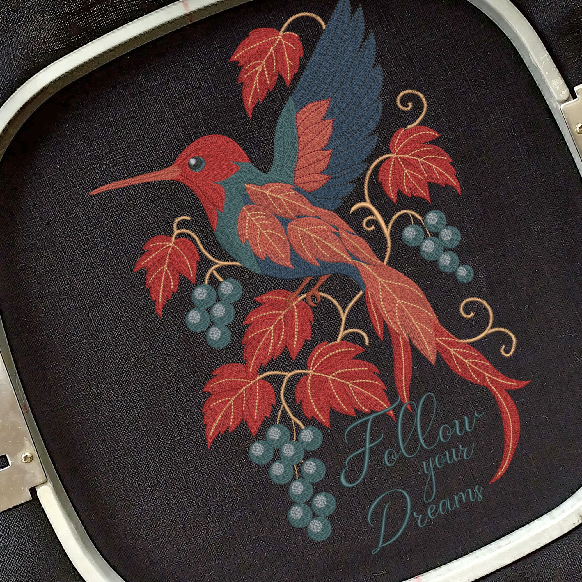 Fall Colorful Hummingbird-7
