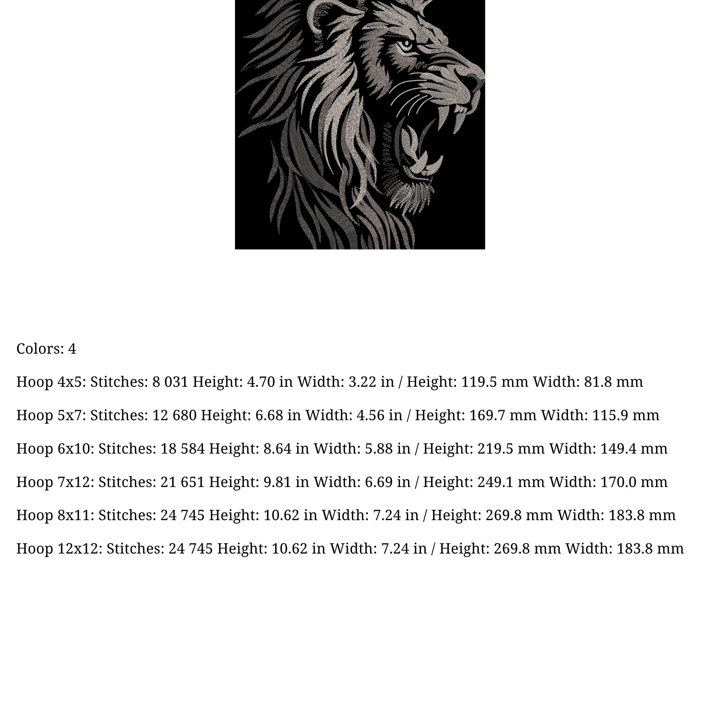 Realistic aggressive King Lion-4