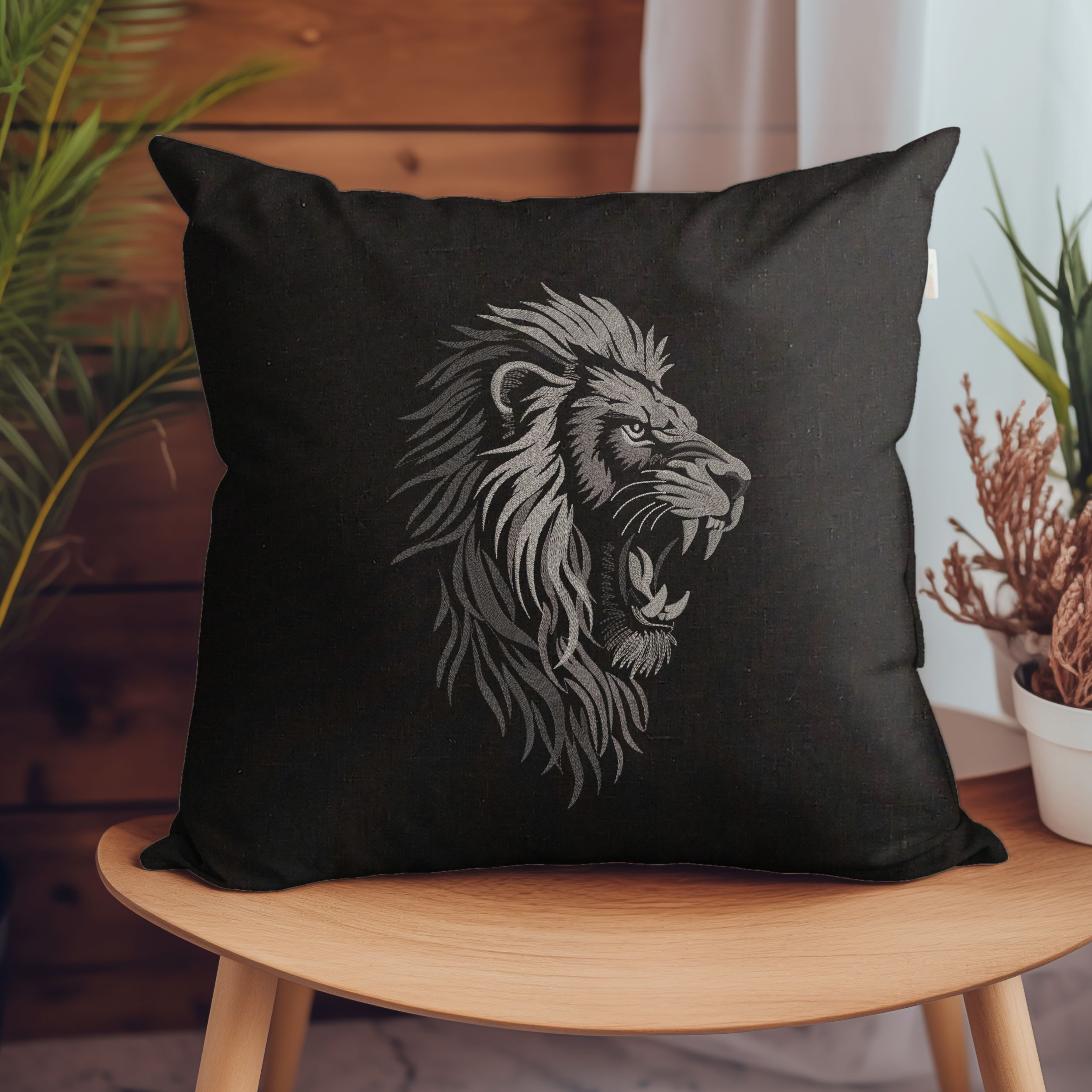 Realistic aggressive King Lion-5
