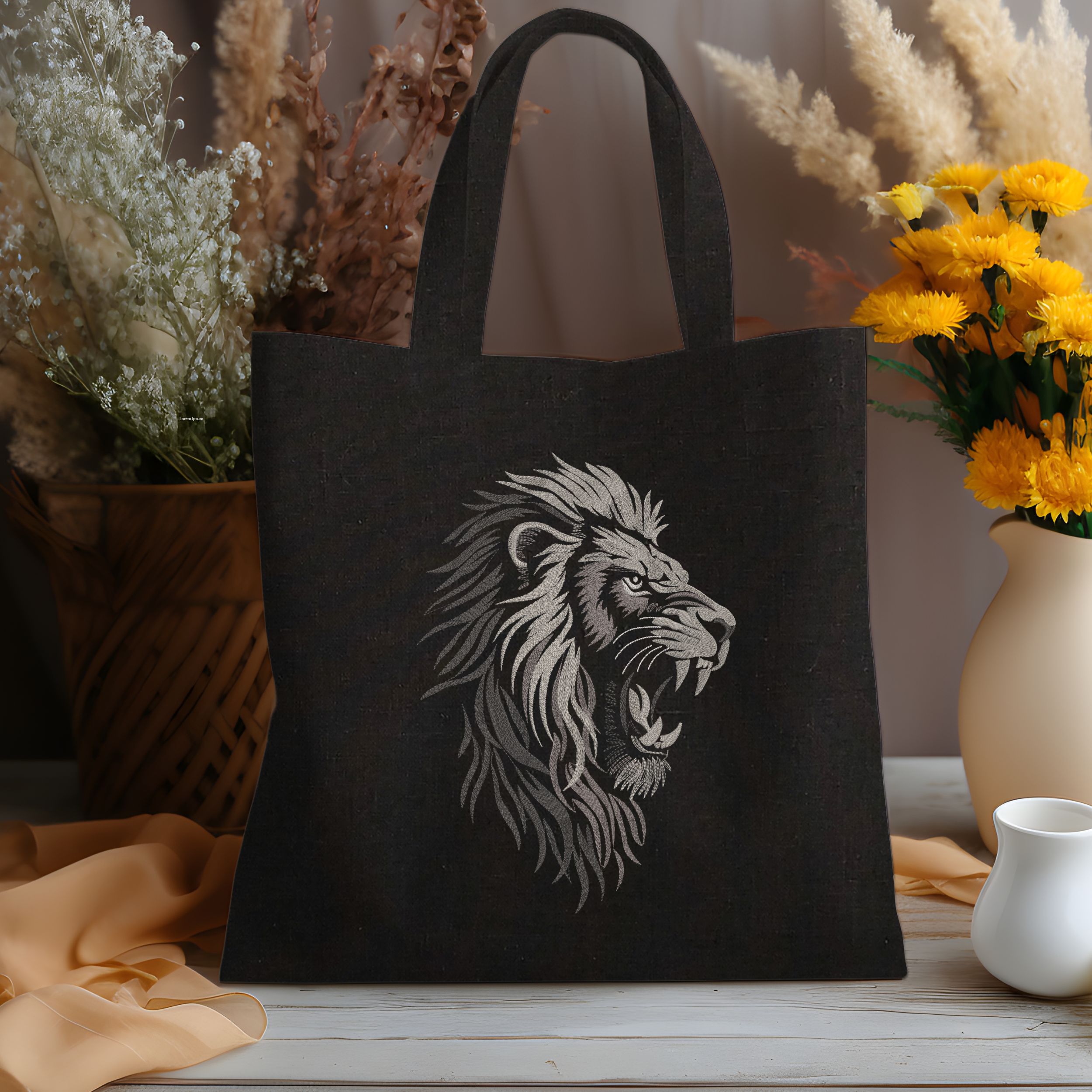 Realistic aggressive King Lion-7