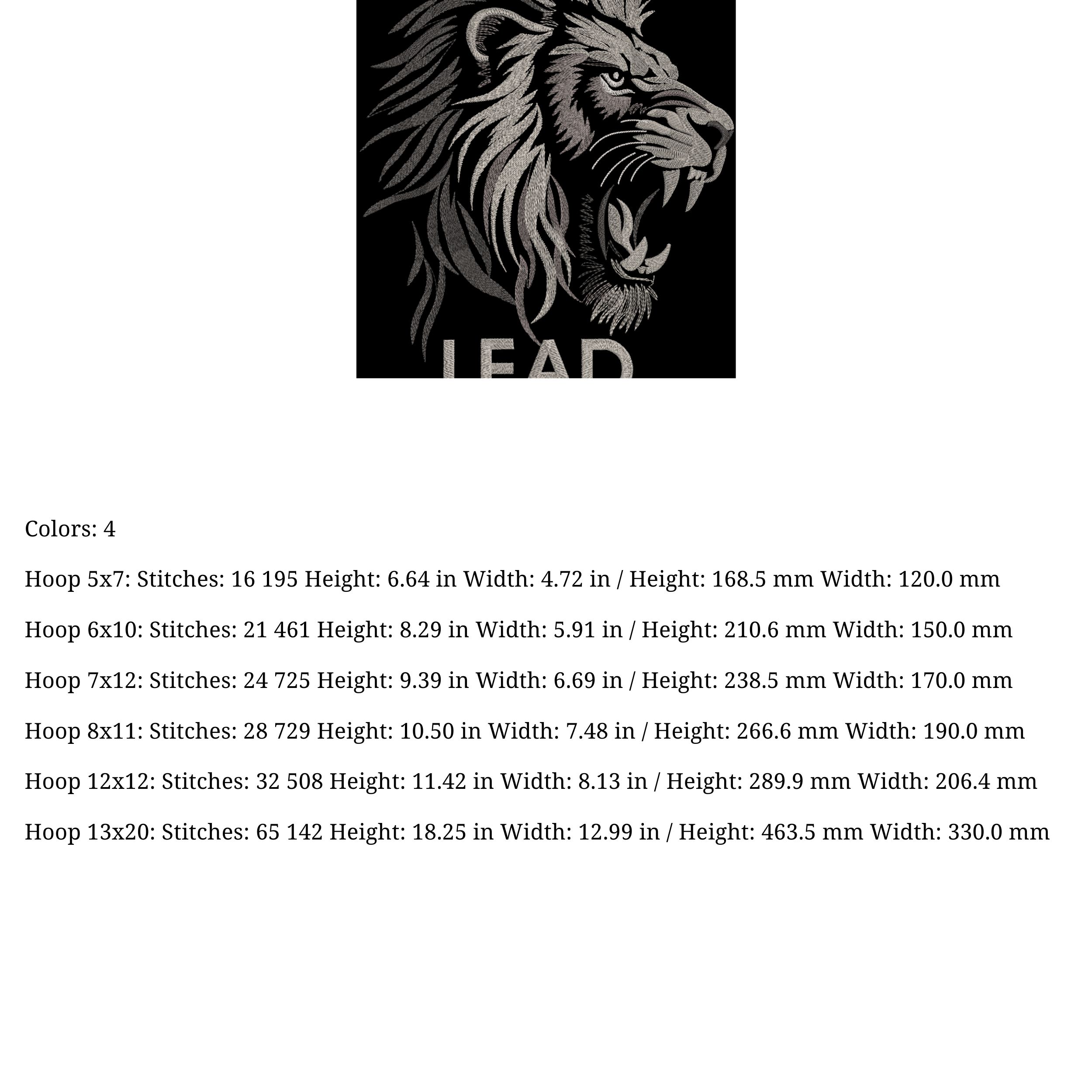 Roaring Lion Head with quote-4