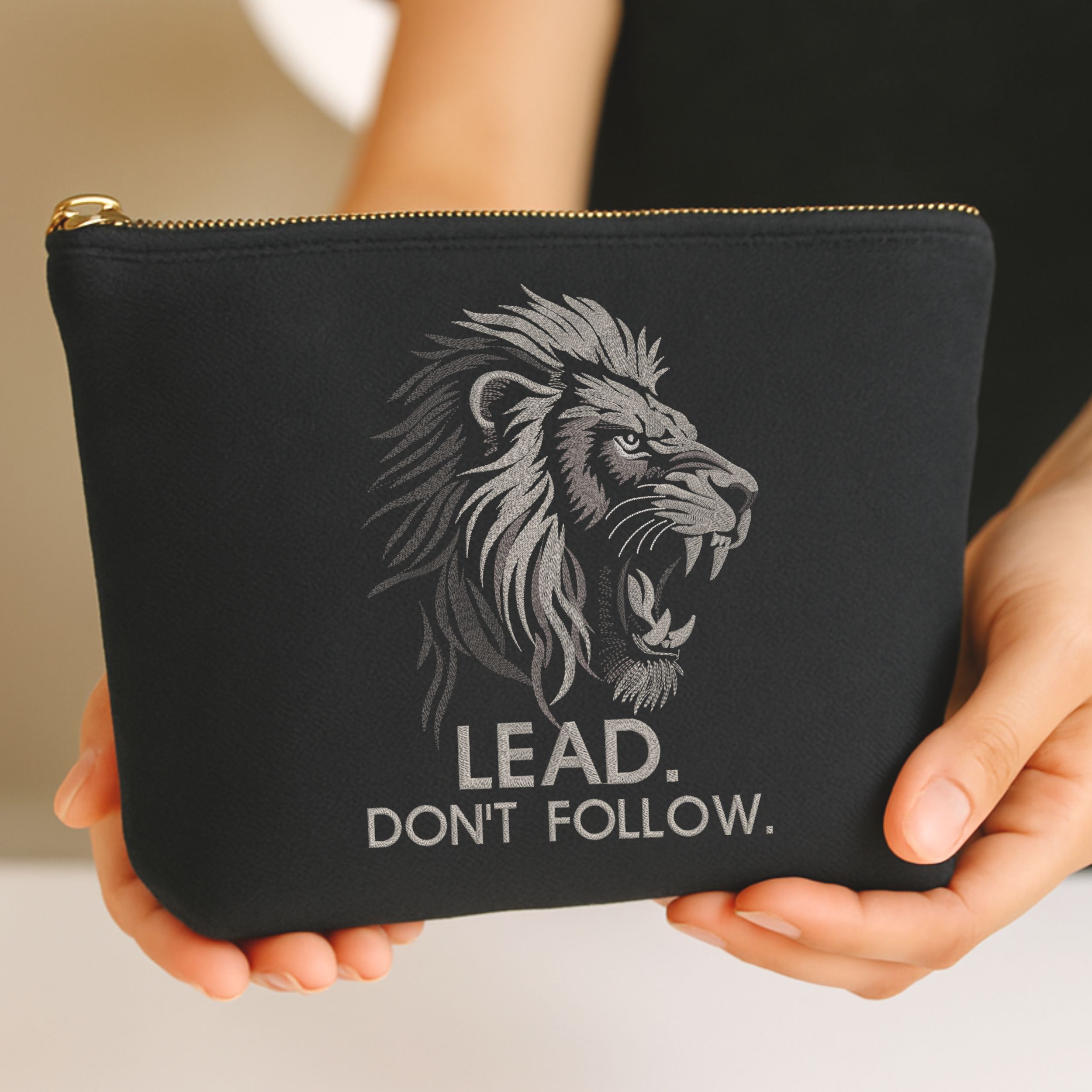 Roaring Lion Head with quote-9