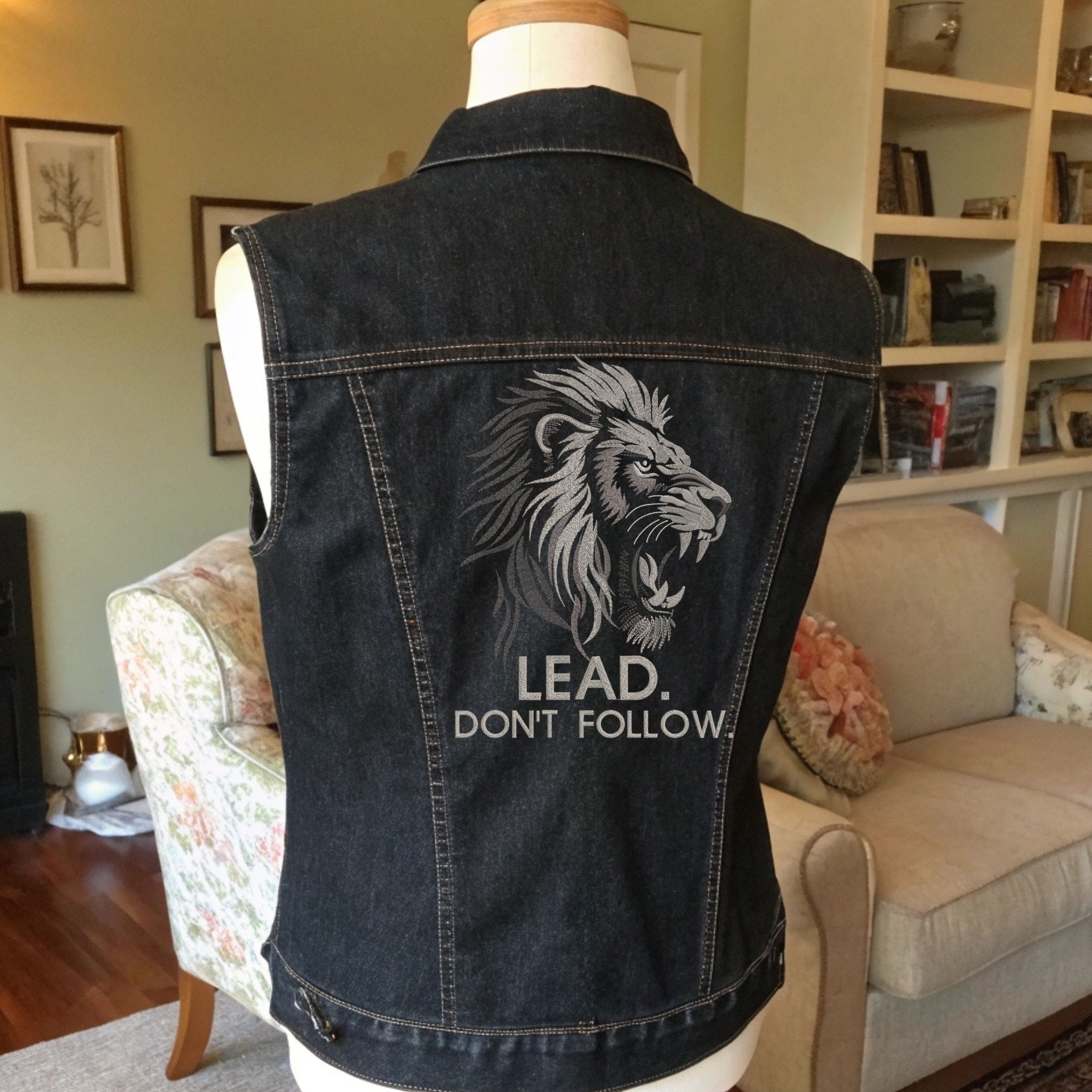 Roaring Lion Head with quote-11