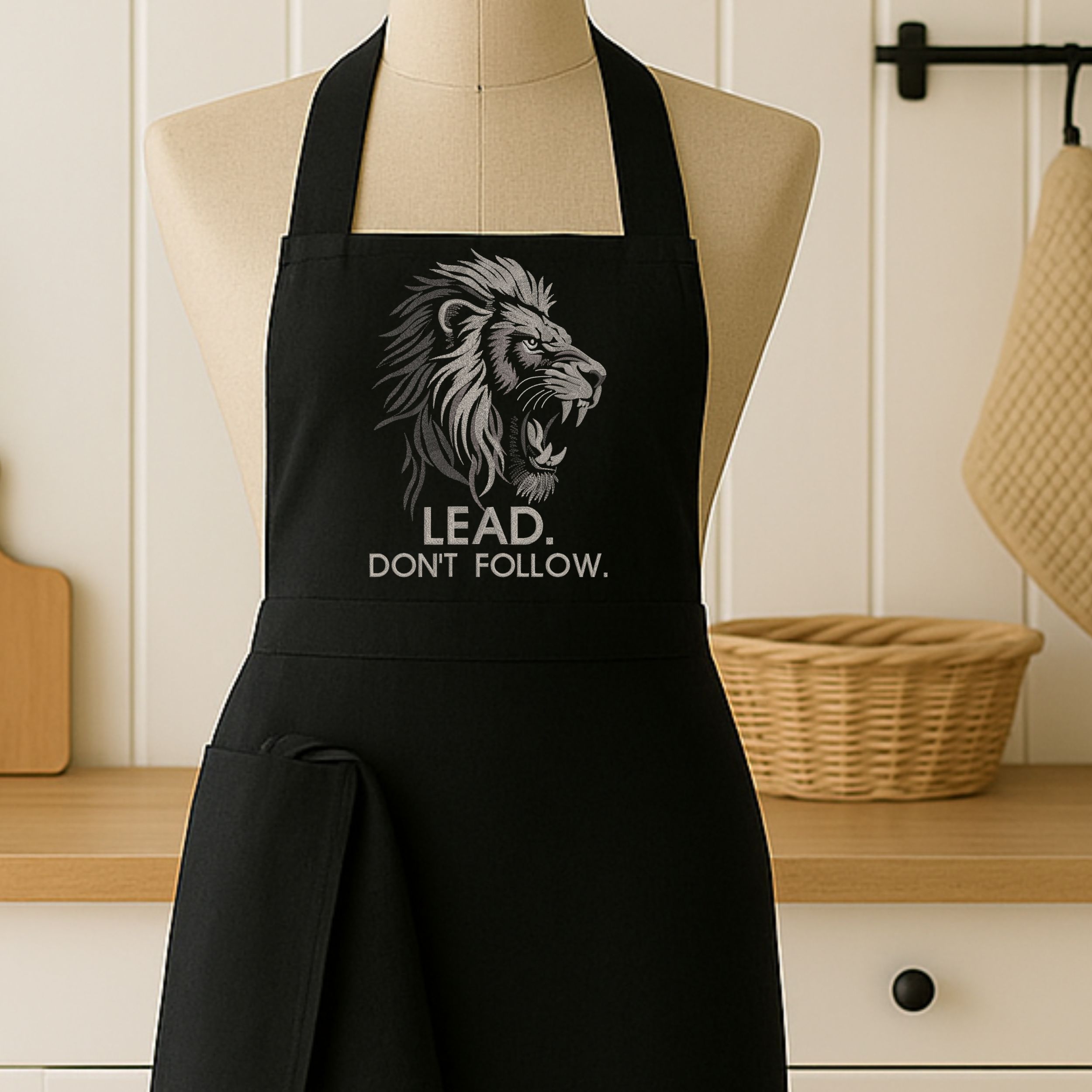 Roaring Lion Head with quote-12