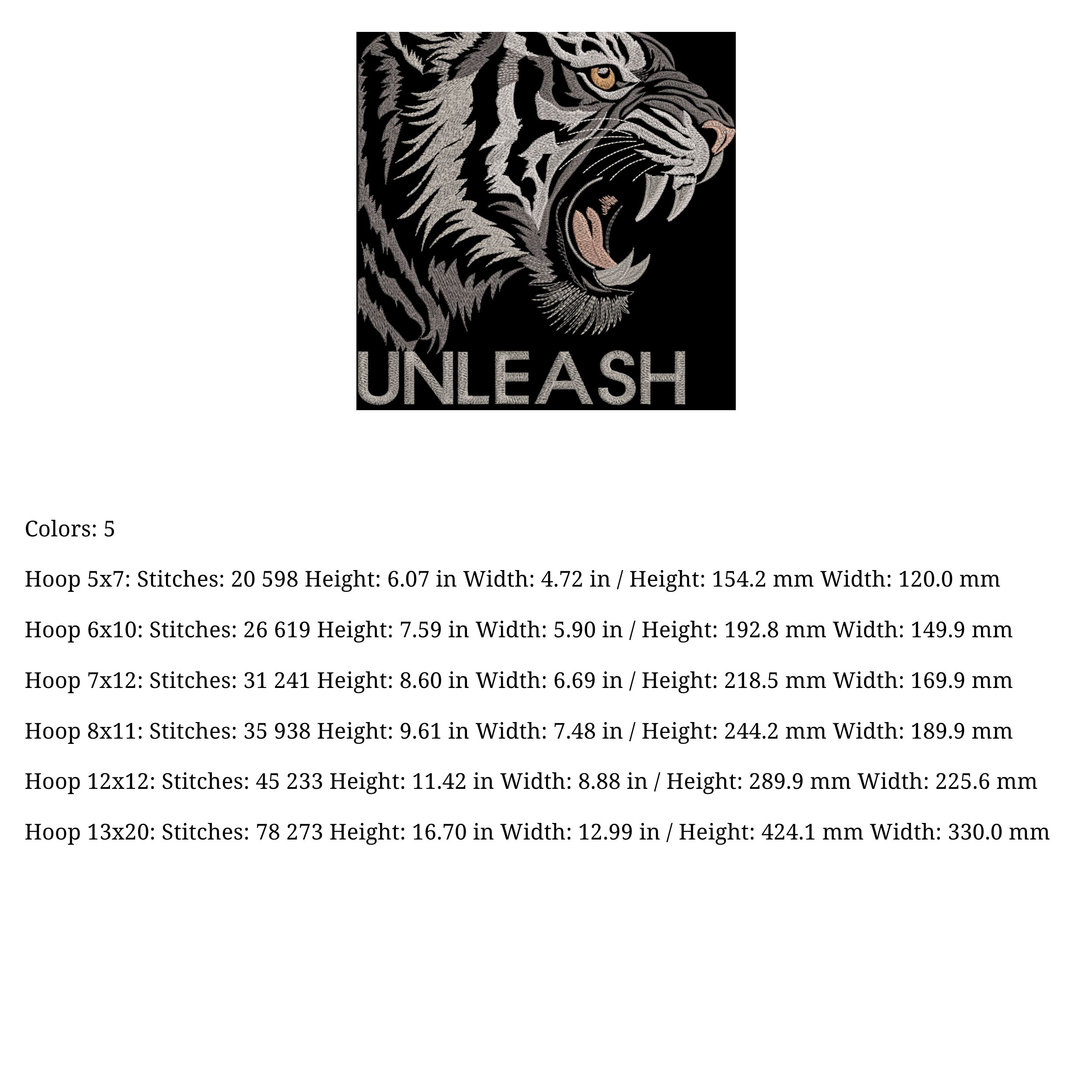 Realistic Tiger Head with Text-4