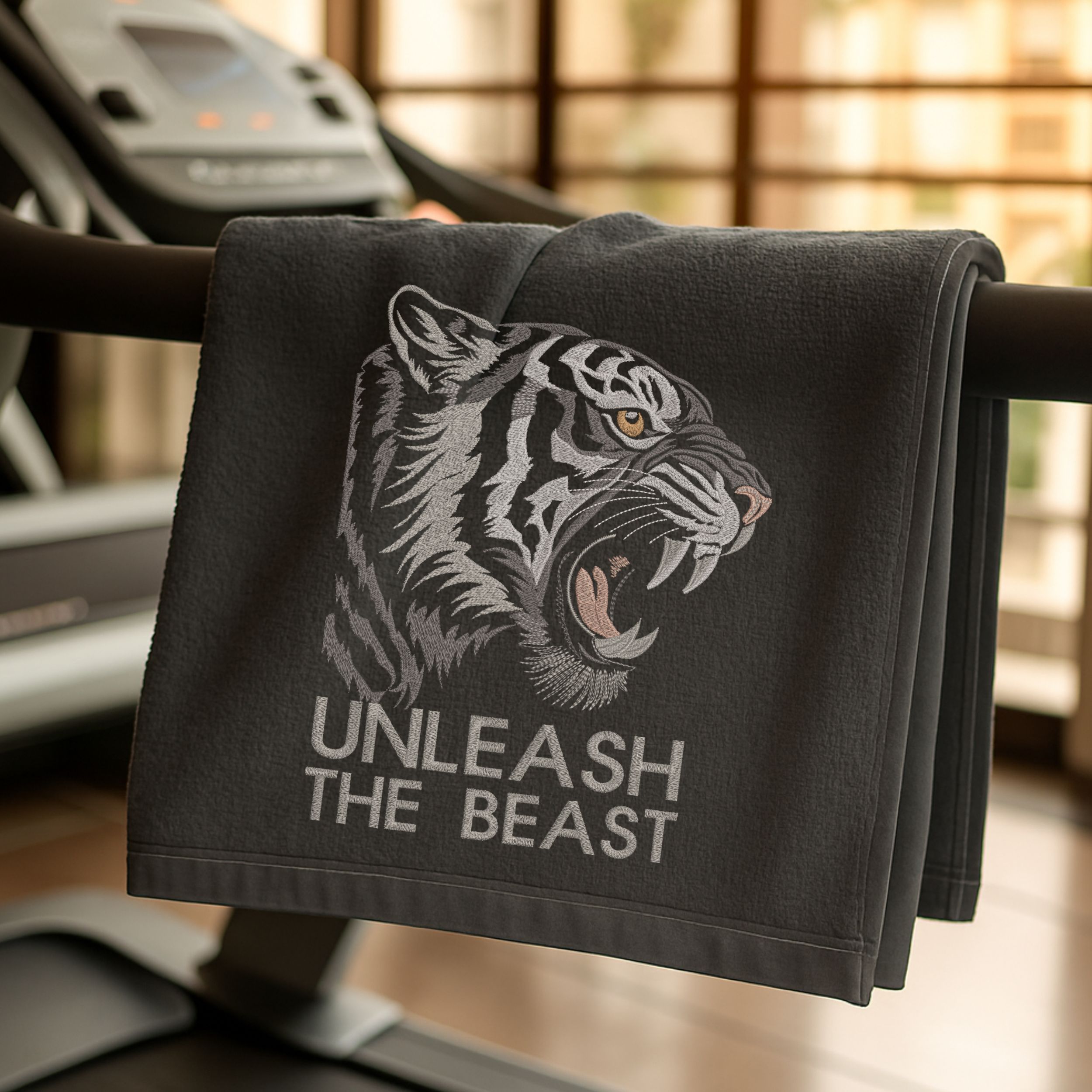 Realistic Tiger Head with Text-10
