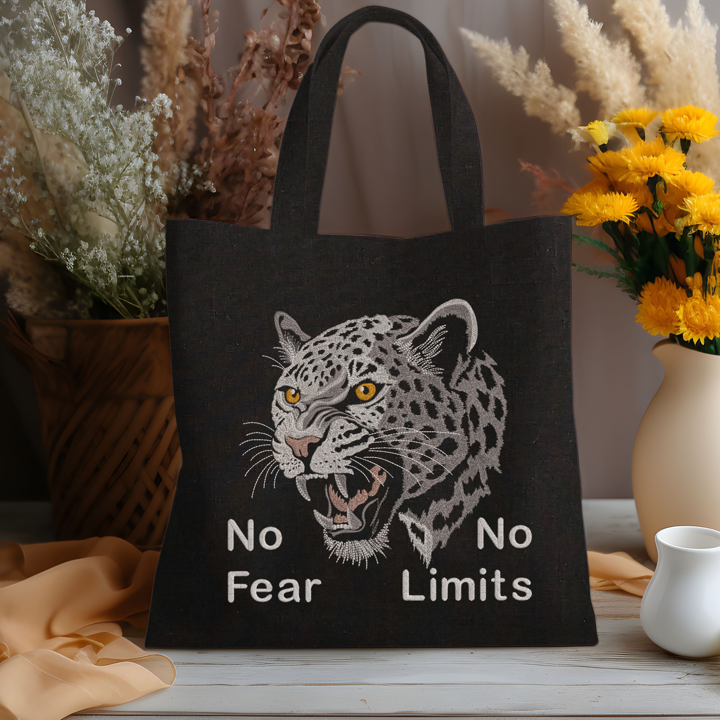 Realistic Aggressive Leopard face, motivational quote-7
