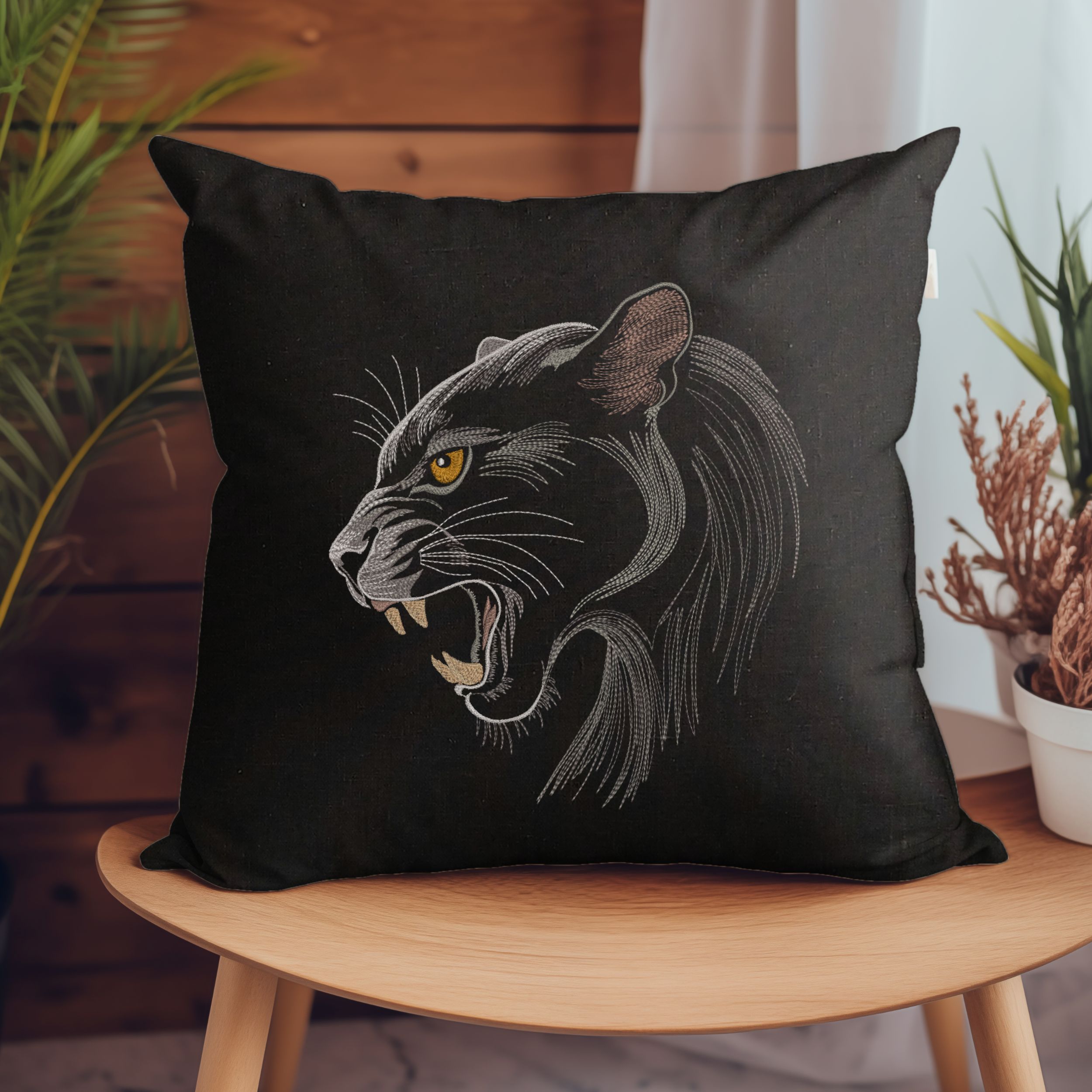 Realistic aggressive Black Panther-5