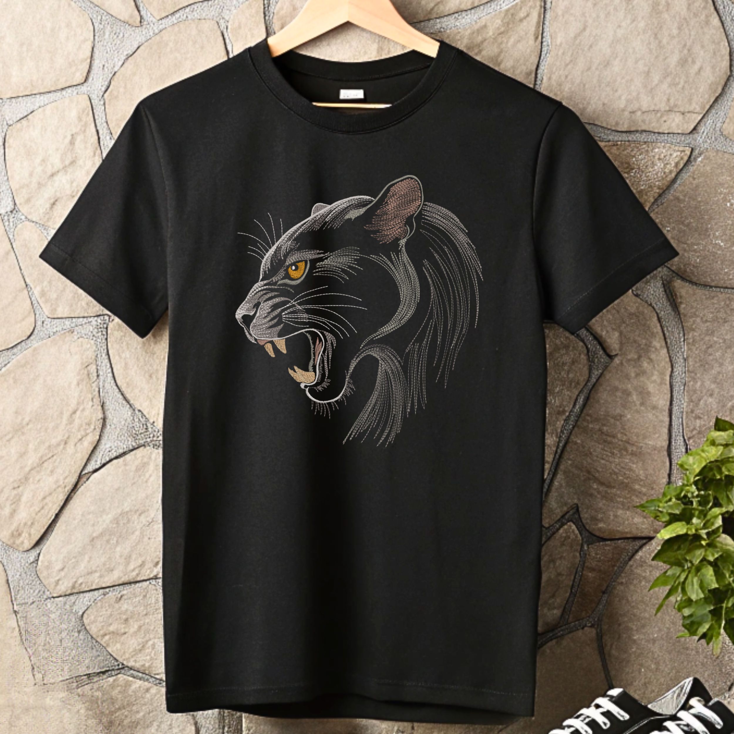 Realistic aggressive Black Panther-6