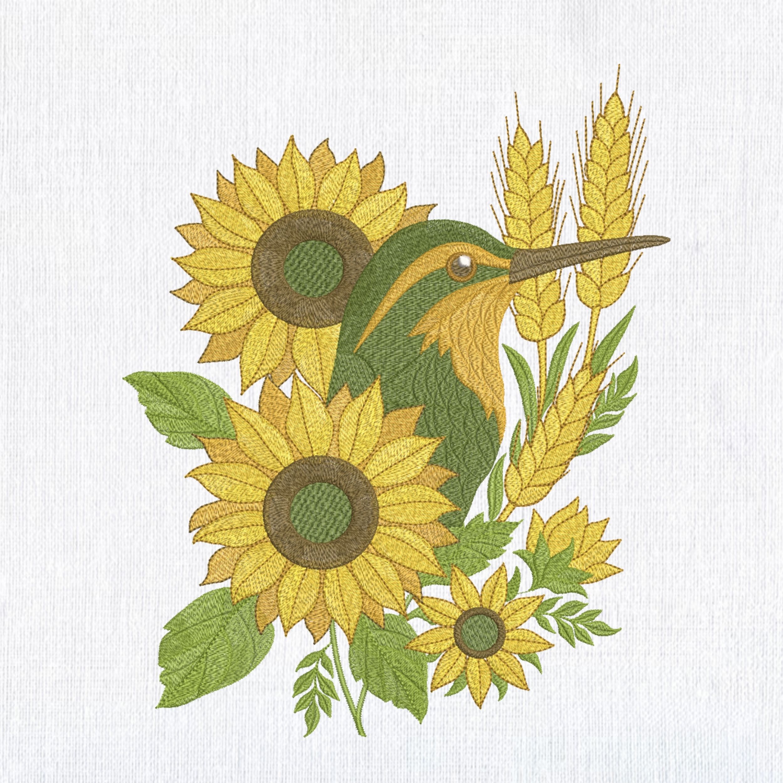Summer Hummingbird Sunflower-3