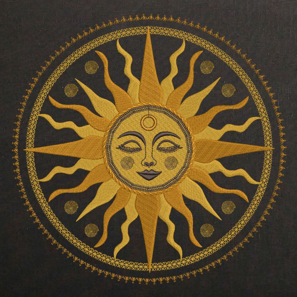 Celestial Sun Moon Face Mandala-3