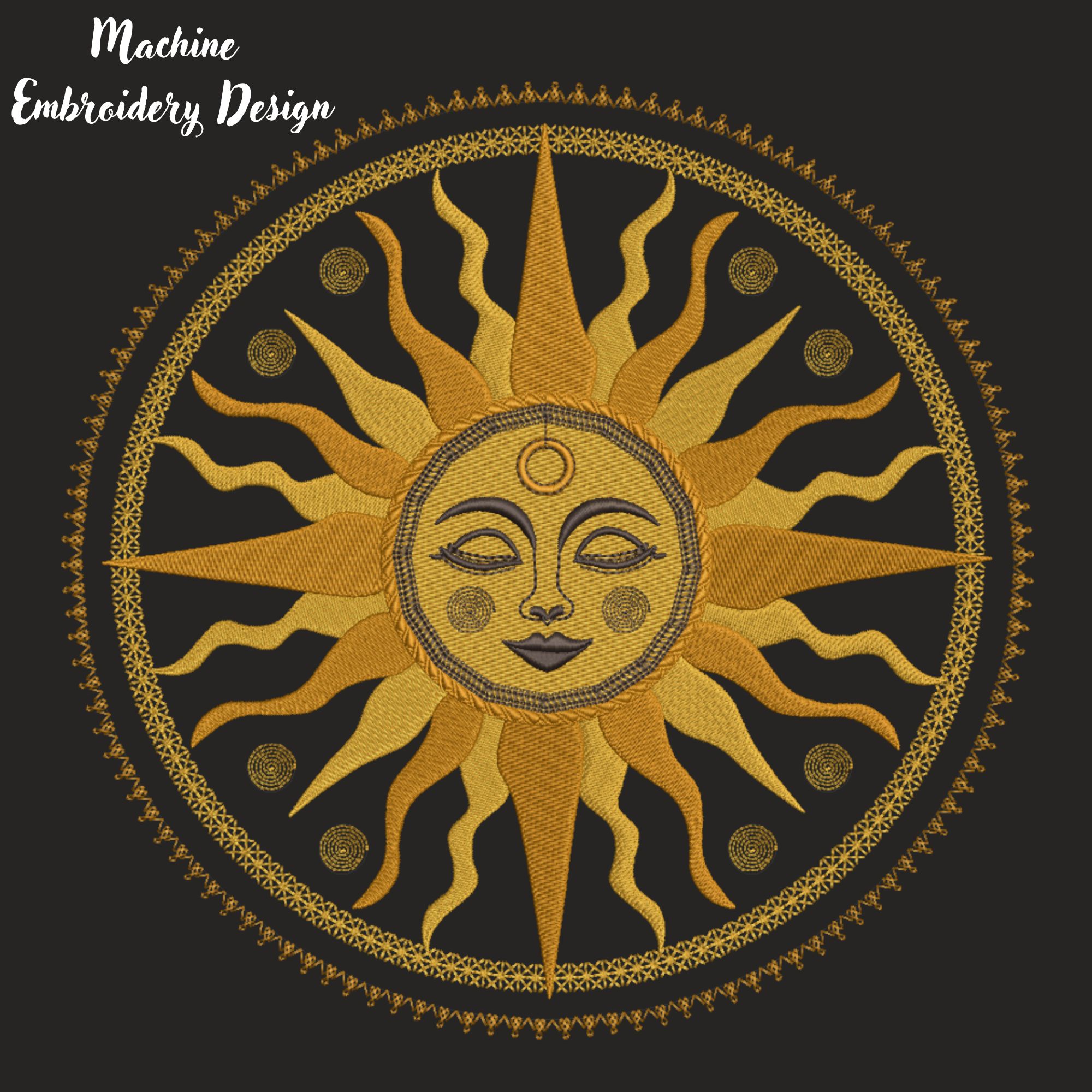 Celestial Sun Moon Face Mandala-5