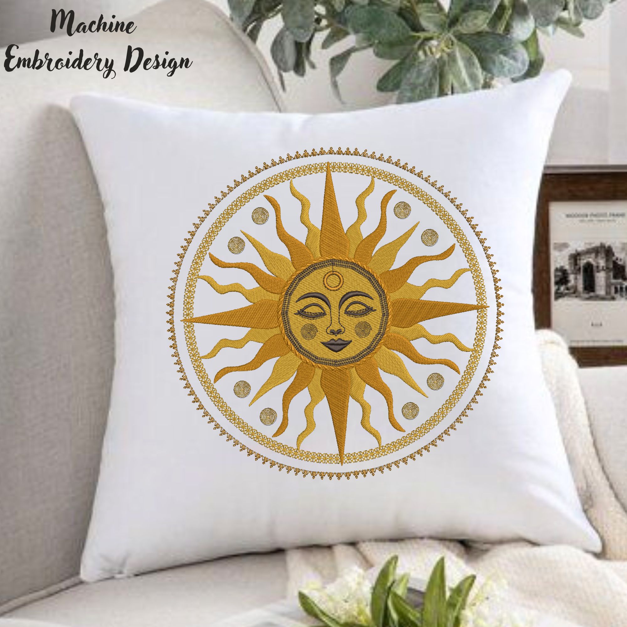Celestial Sun Moon Face Mandala-6