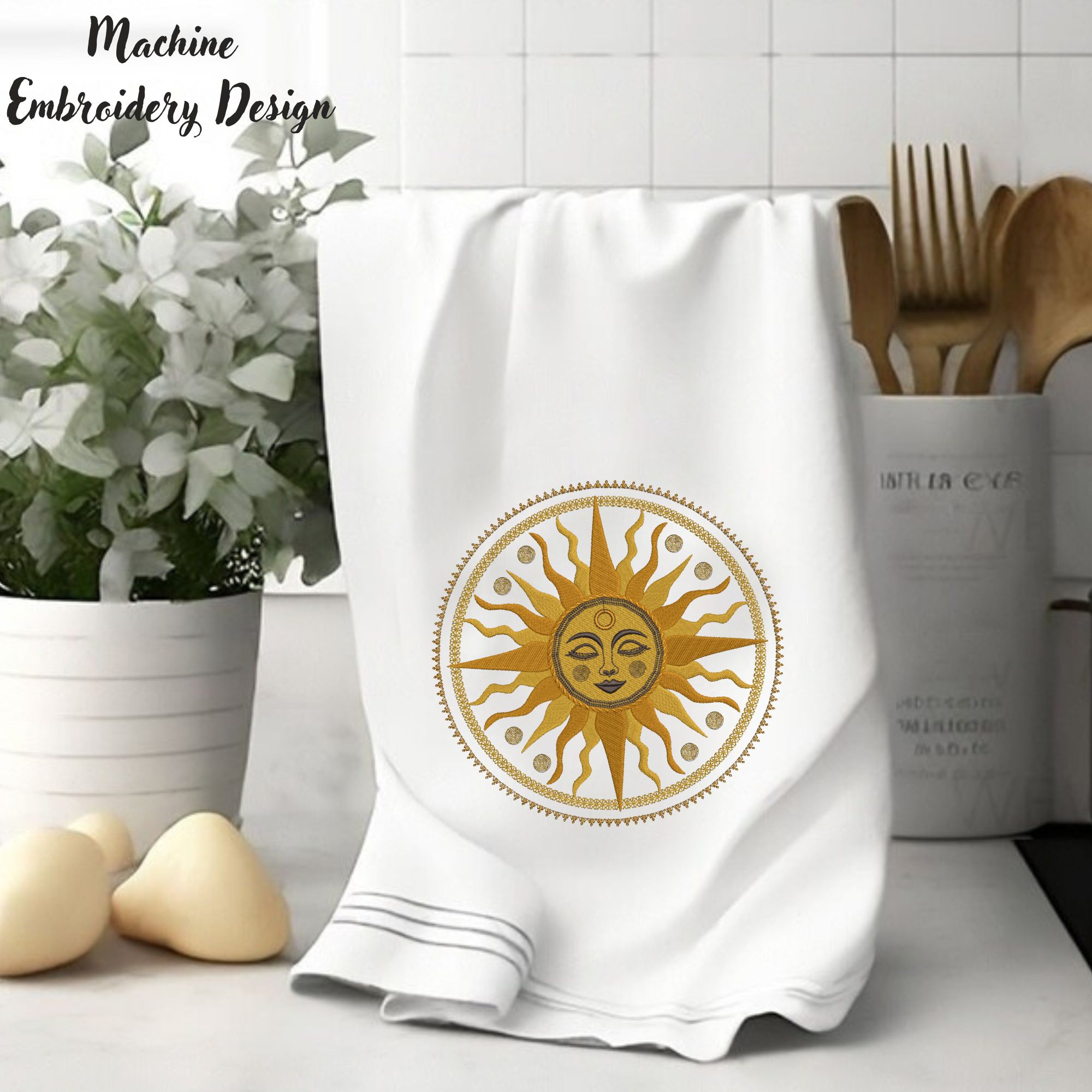Celestial Sun Moon Face Mandala-7