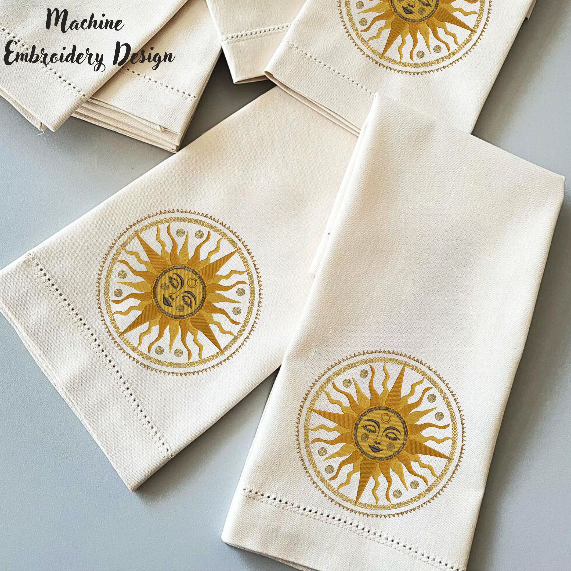 Celestial Sun Moon Face Mandala-8