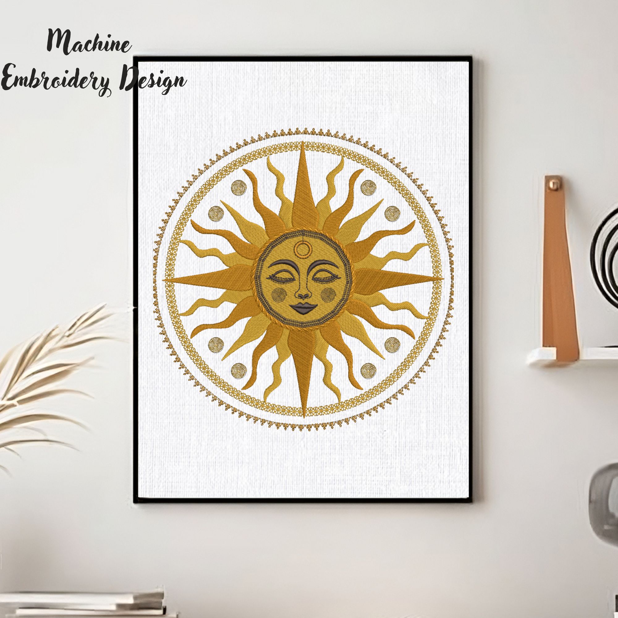 Celestial Sun Moon Face Mandala-11