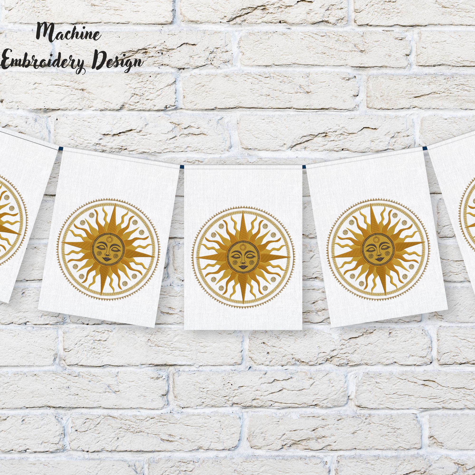 Celestial Sun Moon Face Mandala-12