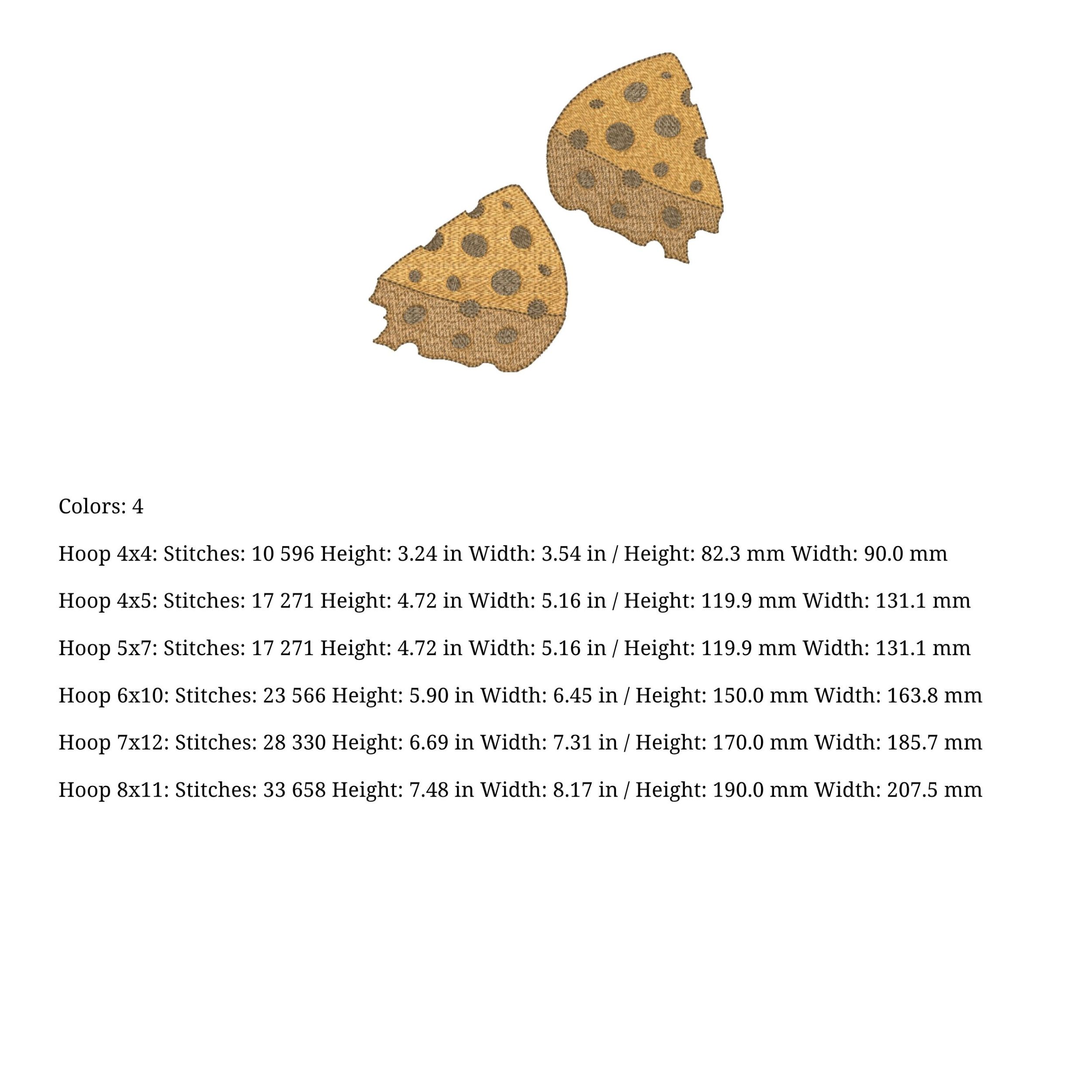 Set 4 Cute Baby Mice boy & girl with Cheese-4