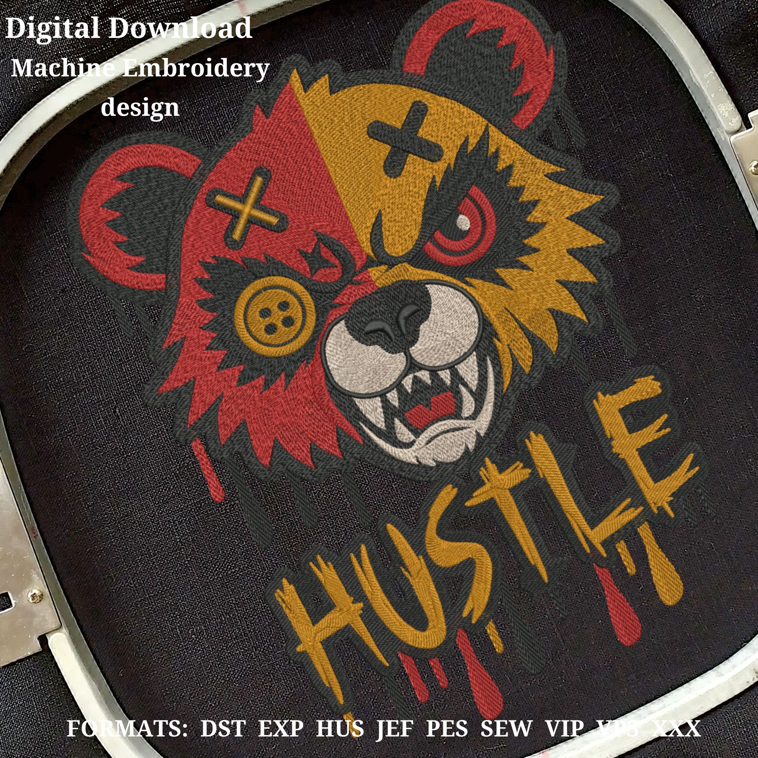 Grumpy Bear Halloween Horror Urban Style-7