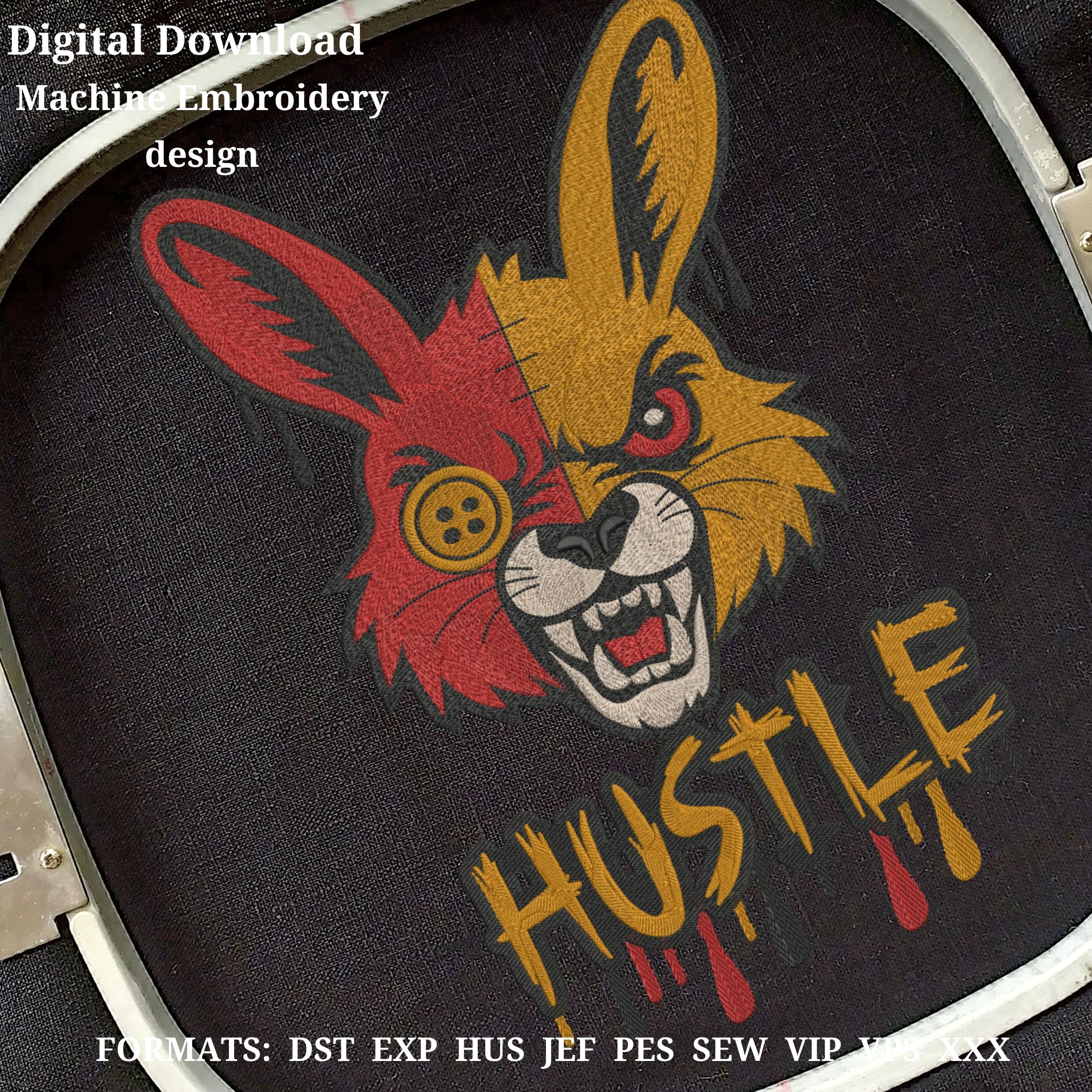 Grumpy Rabbit Halloween Horror Urban Style-7