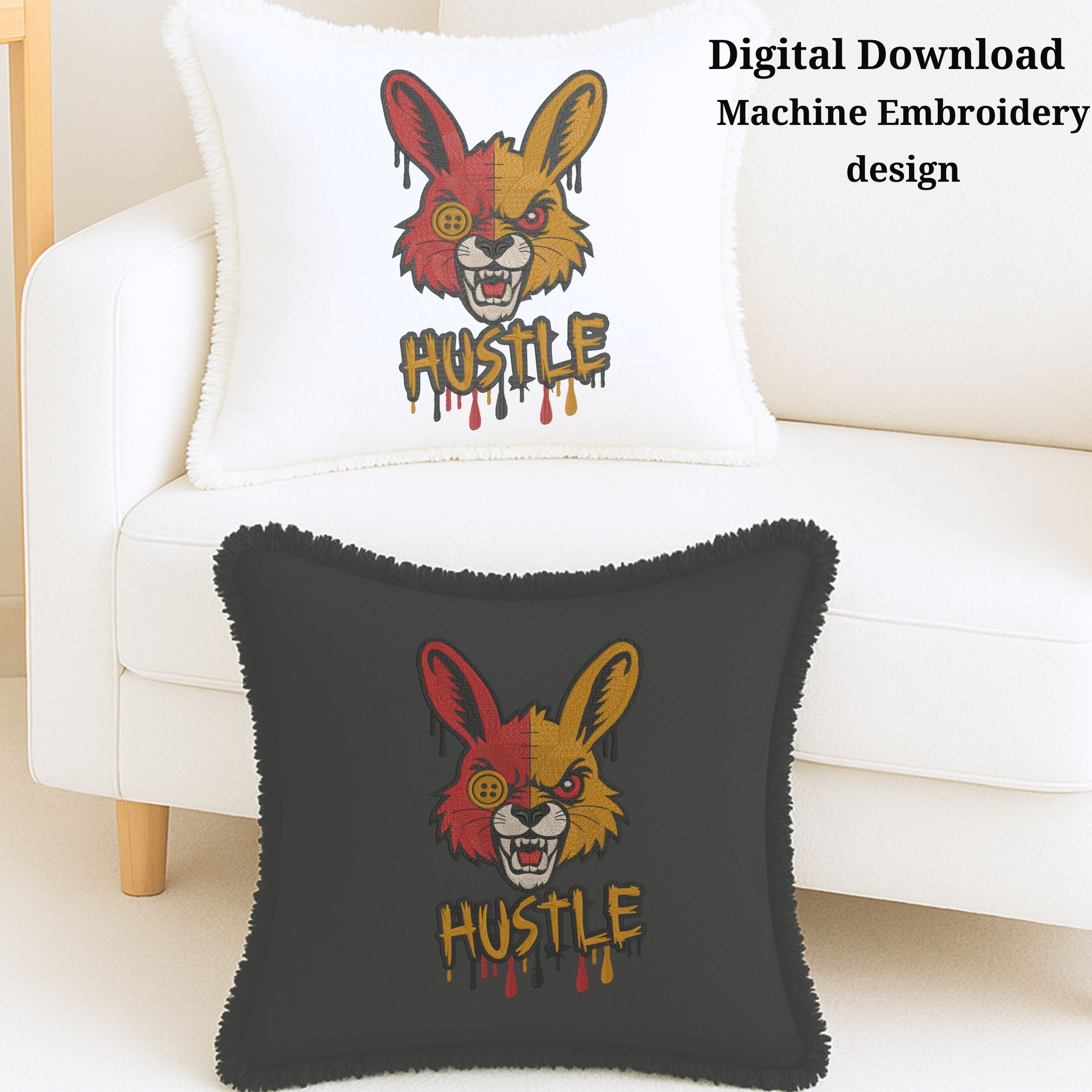 Grumpy Rabbit Halloween Horror Urban Style-9