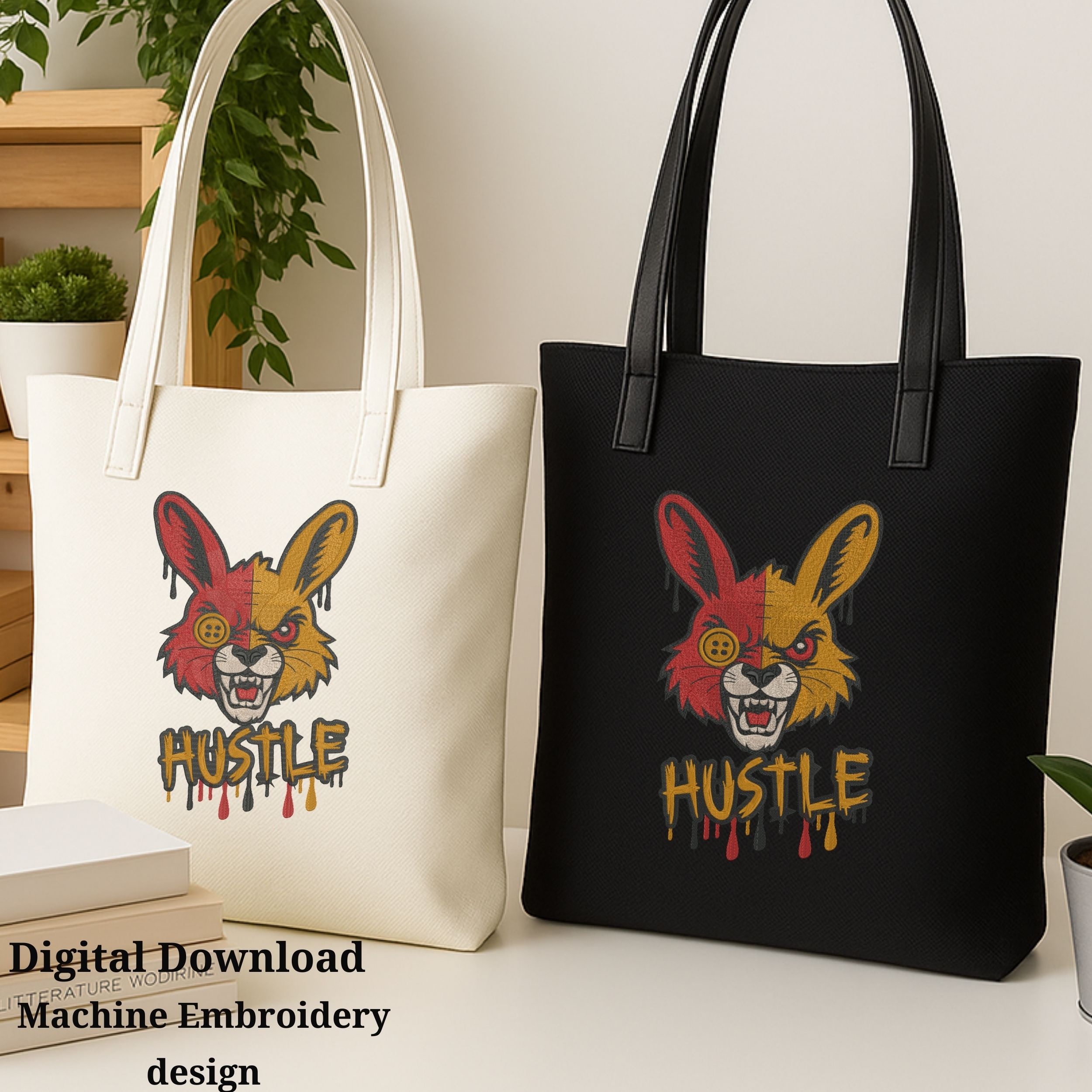 Grumpy Rabbit Halloween Horror Urban Style-11