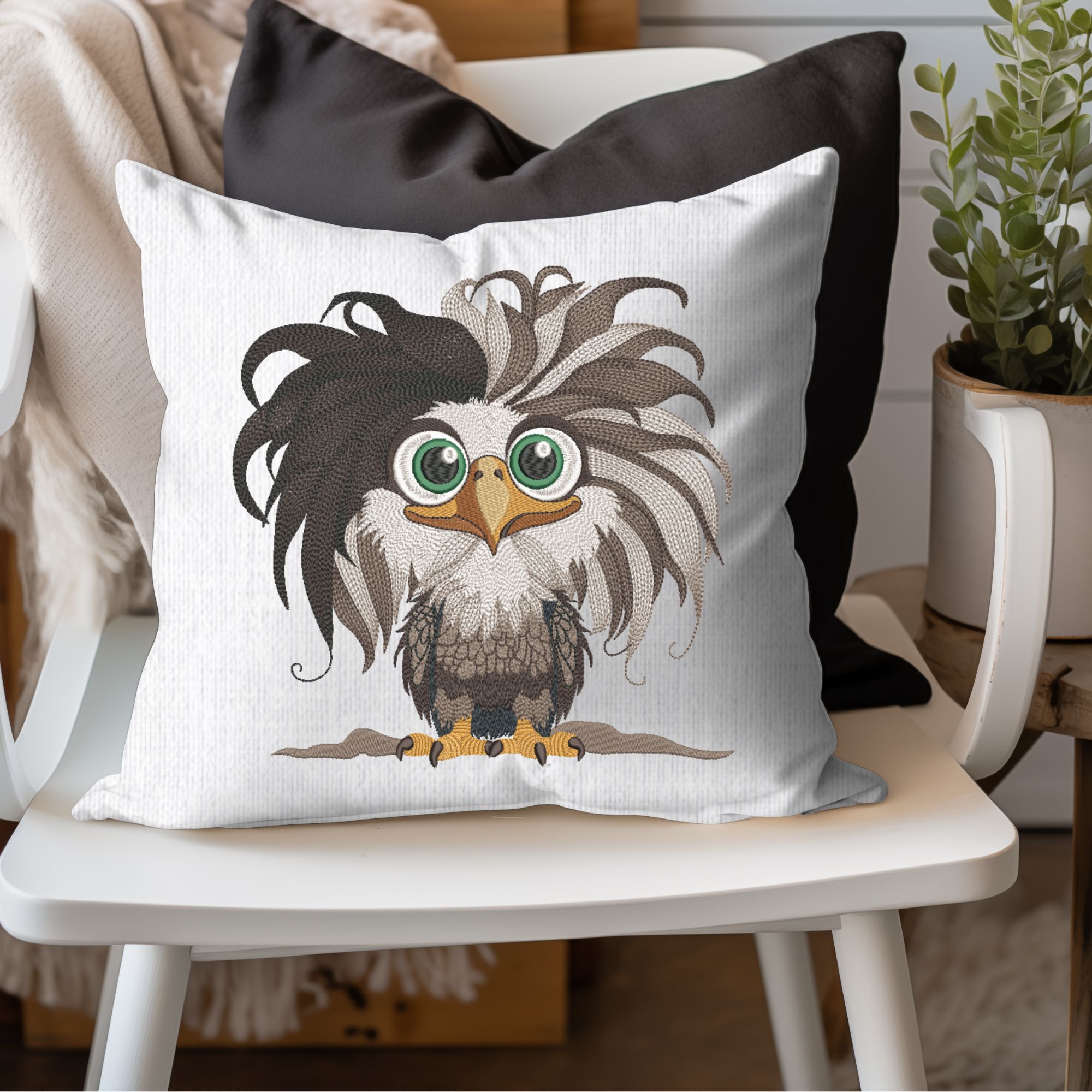 Funny Bald Baby Eagle Mega hoop-7
