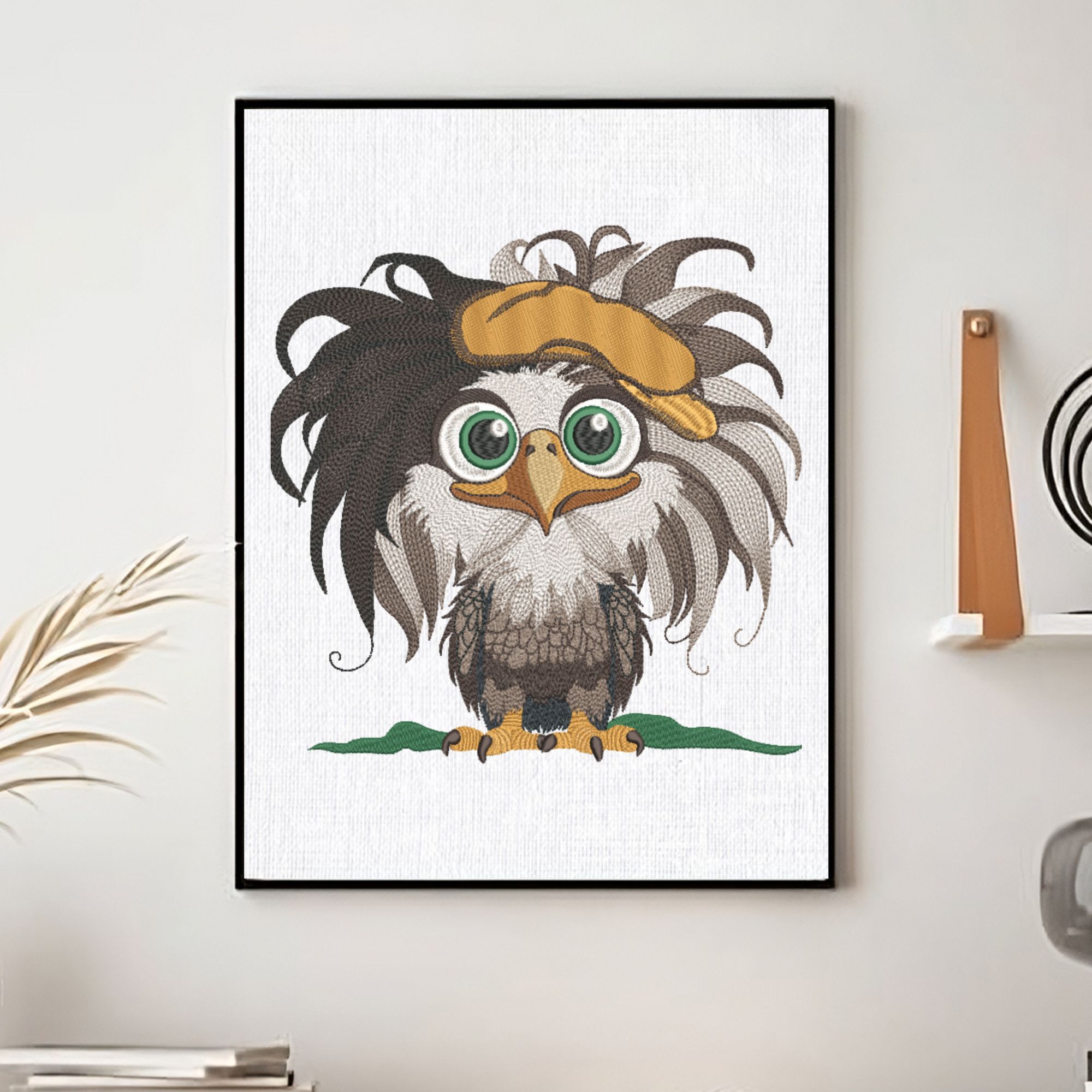 Funny Baby Boy Bald Eagle in Hat-12