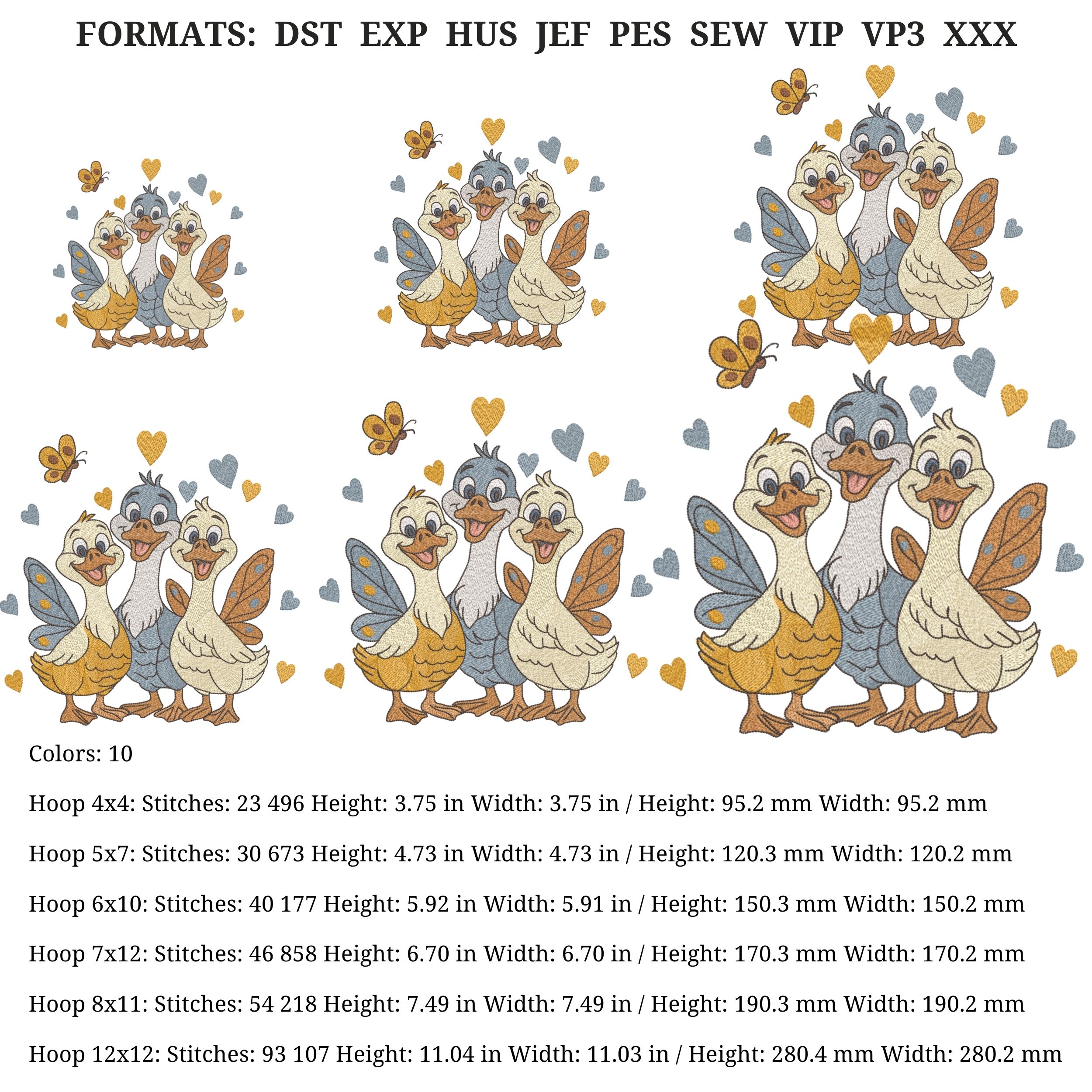 Cute Geese Funny Cartoon Style-5