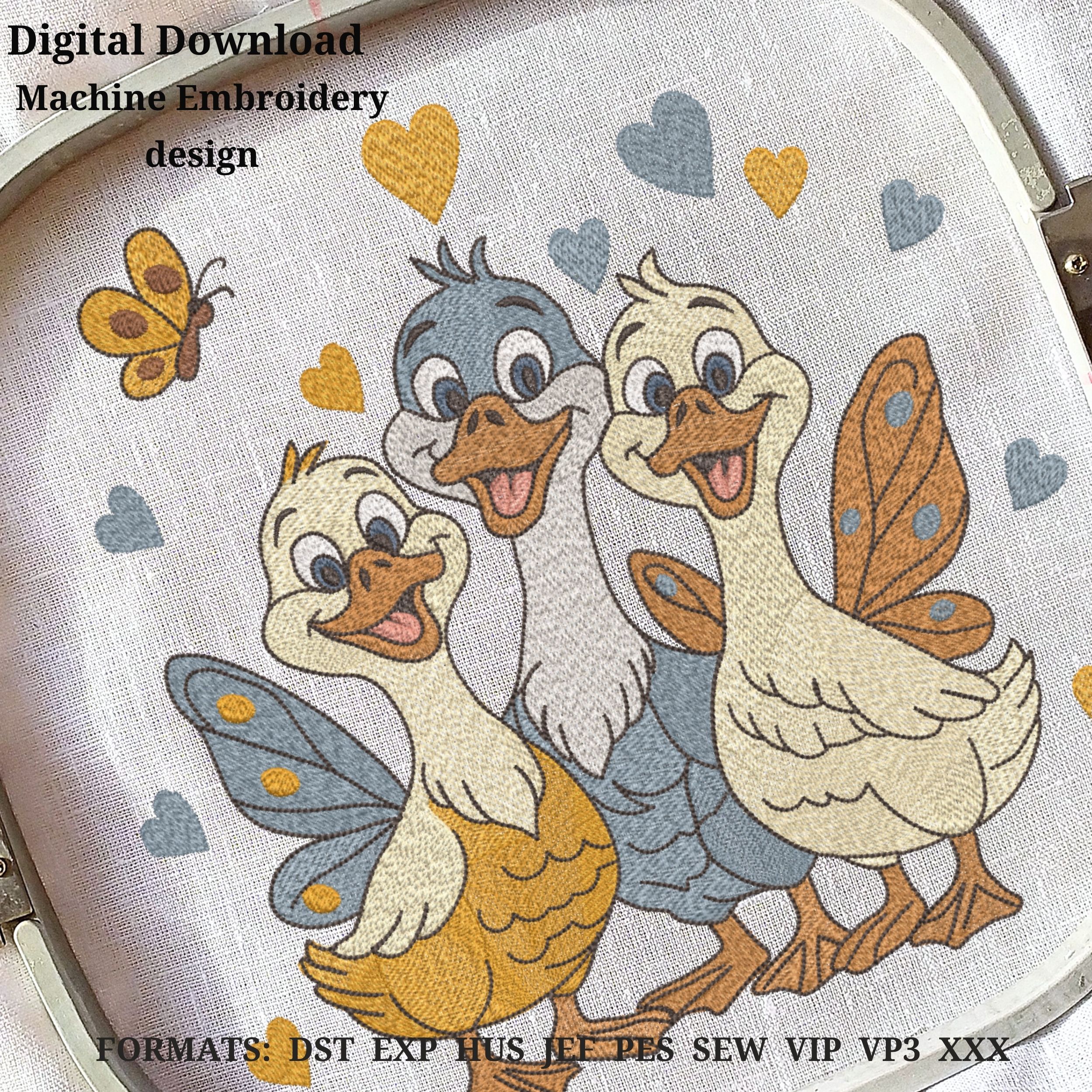 Cute Geese Funny Cartoon Style-6