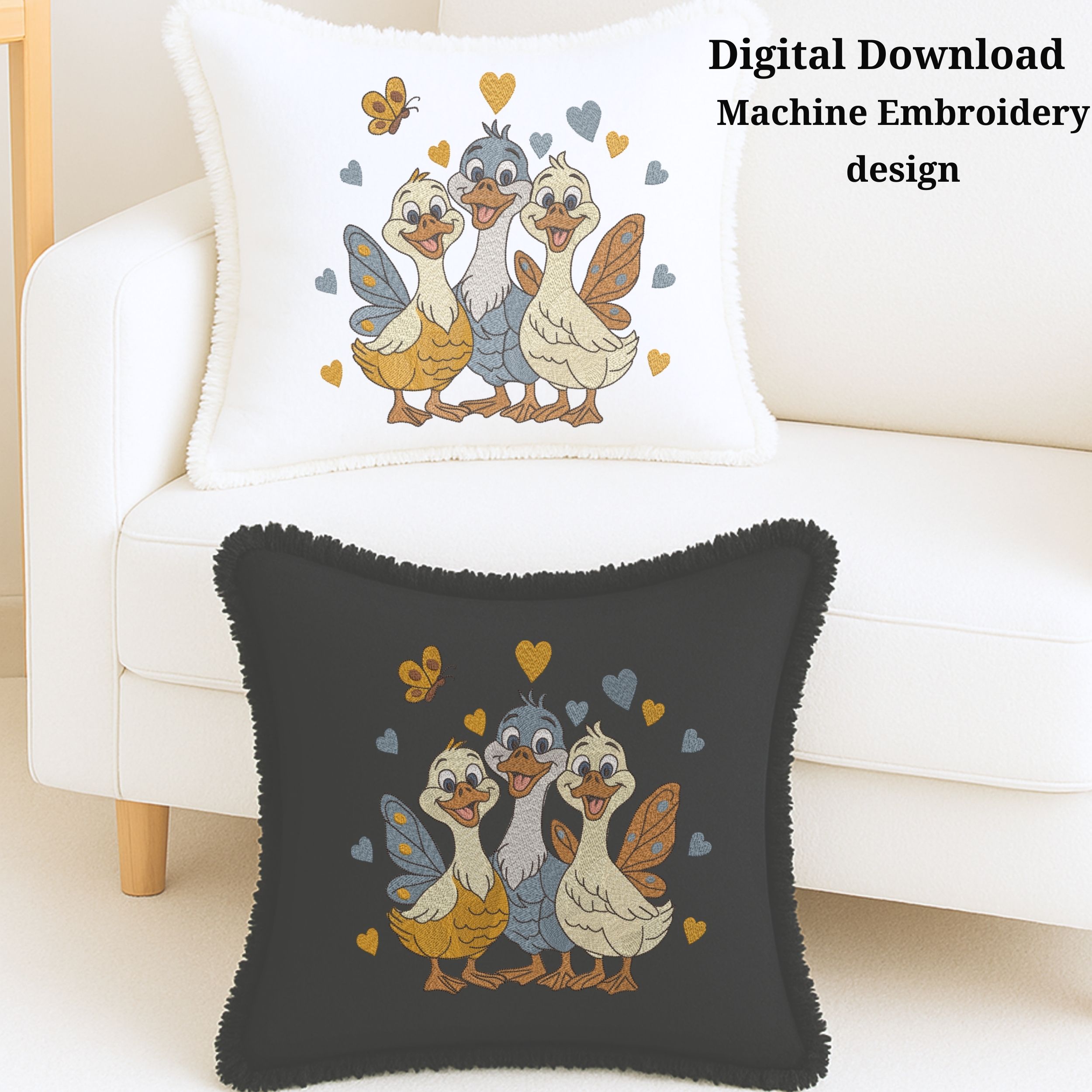 Cute Geese Funny Cartoon Style-9