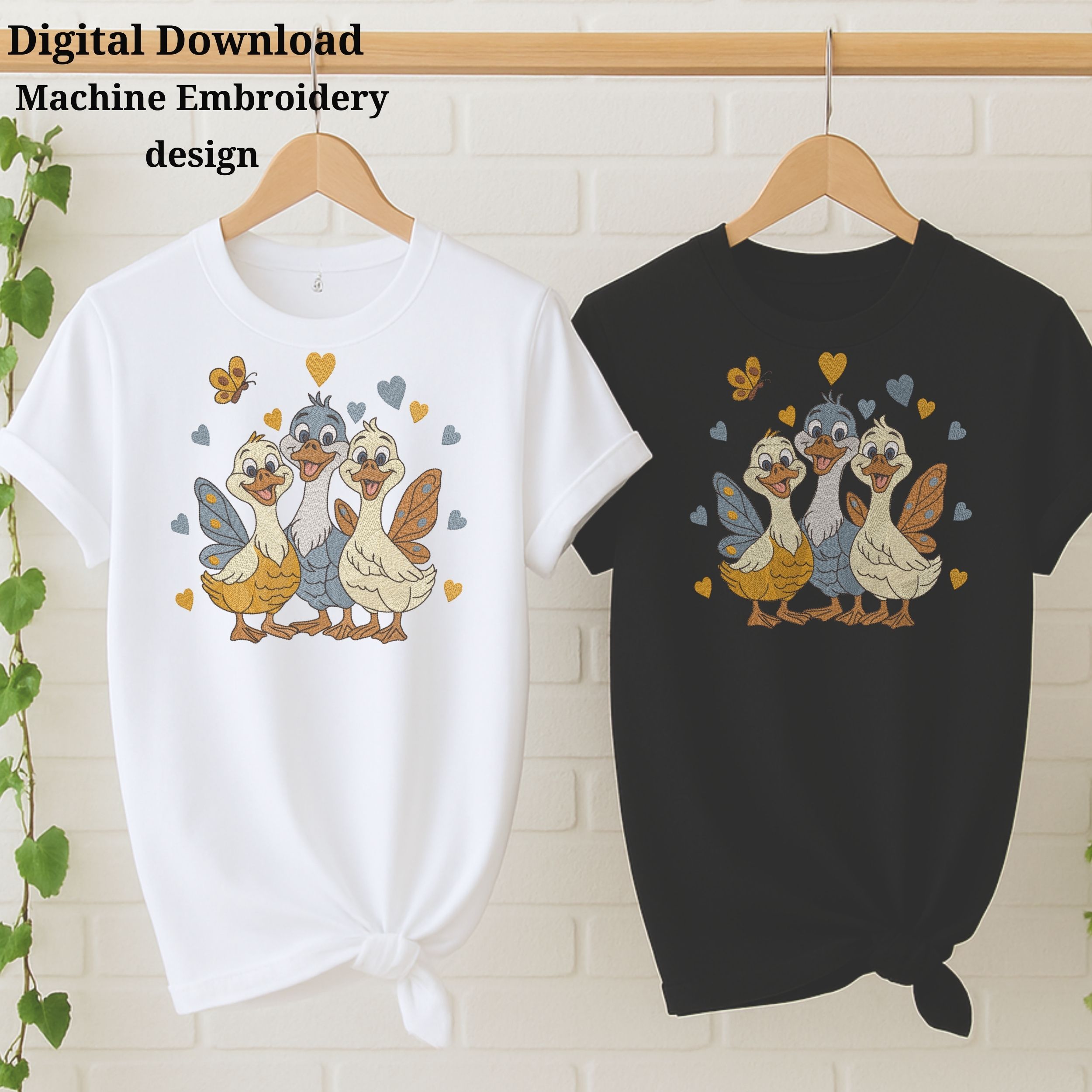 Cute Geese Funny Cartoon Style-10