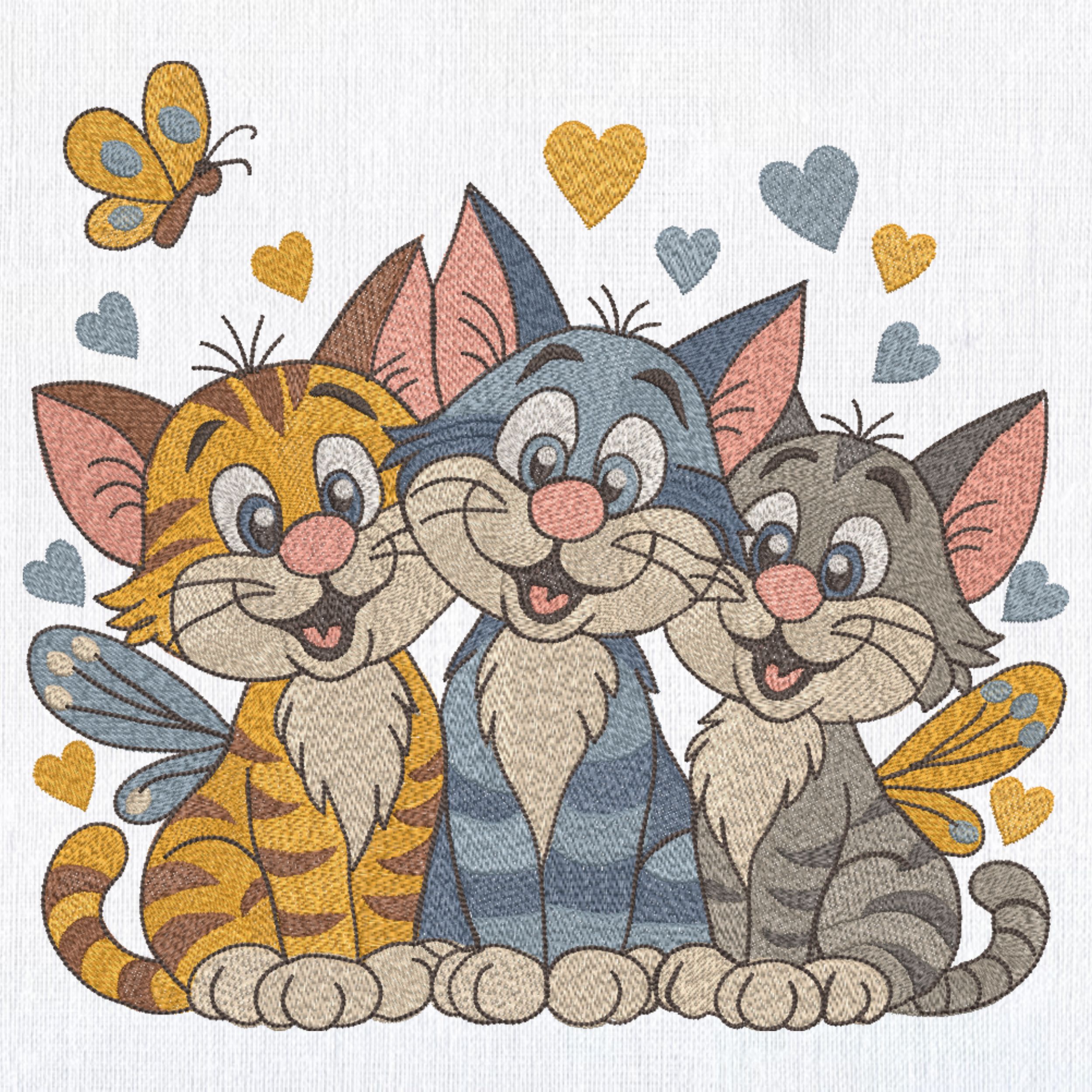 Cats Mice Geese Animals Cartoon Style-6