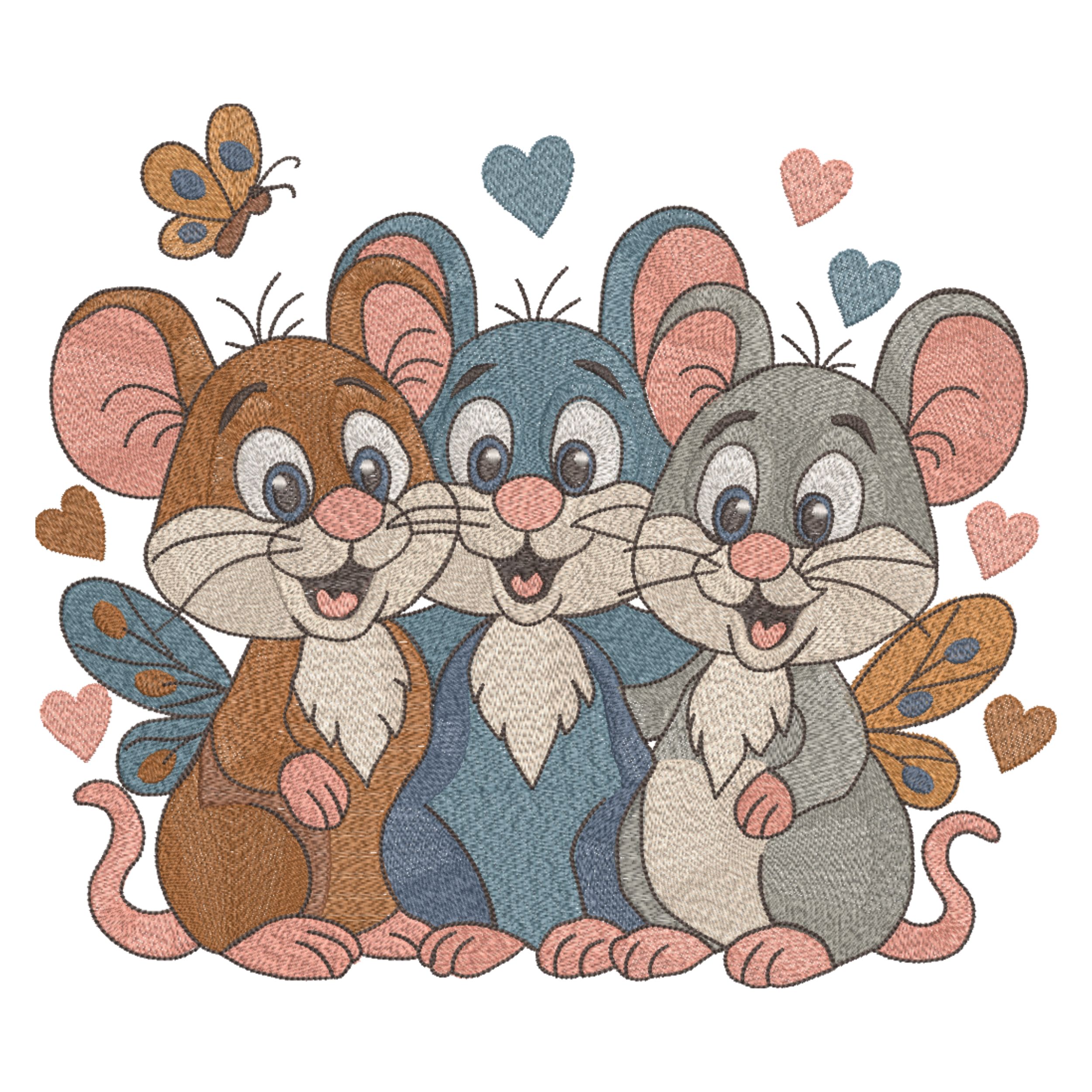 Cats Mice Geese Animals Cartoon Style-10
