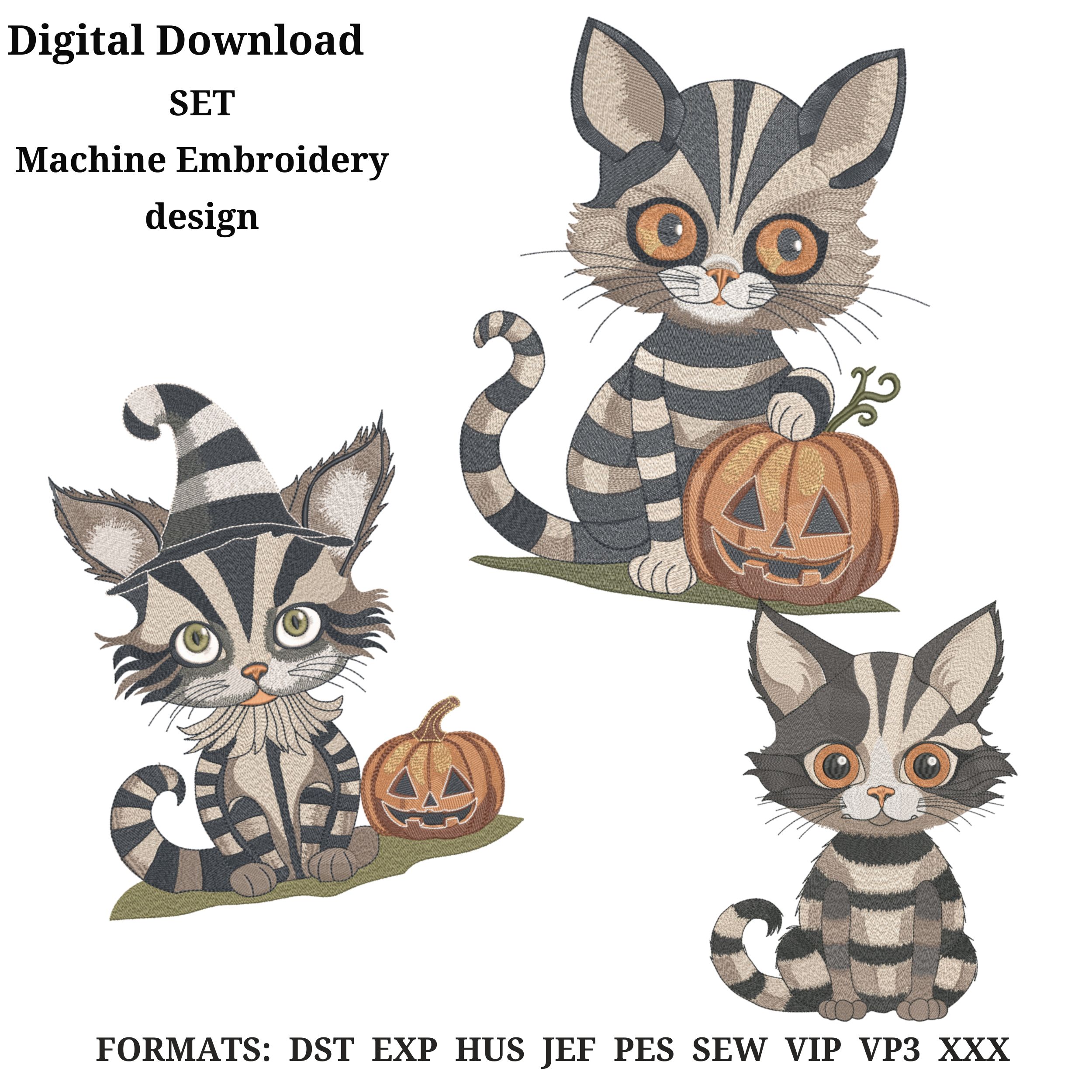 Cats Halloween Pumpkin Spooky Style-3
