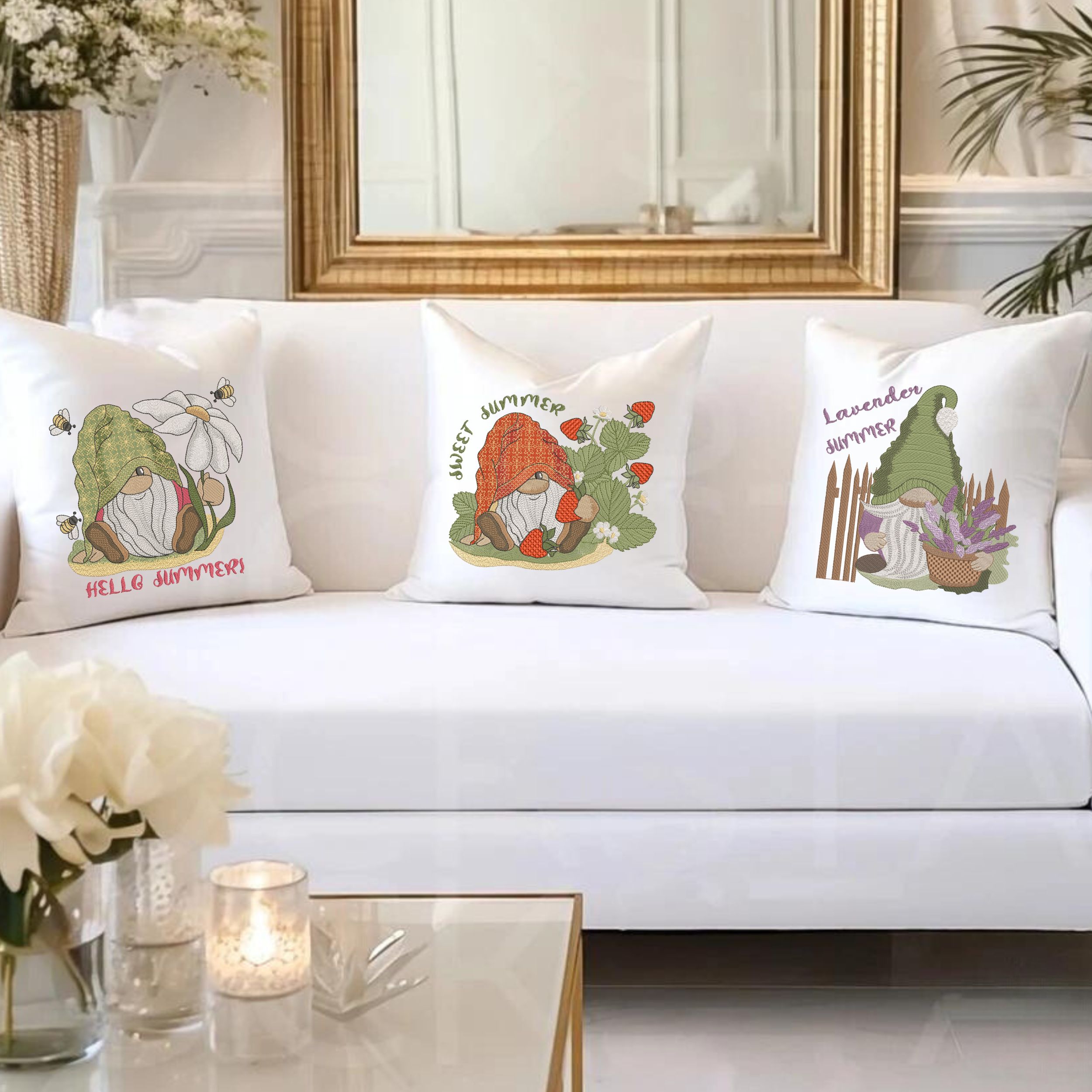 Set of 3 Cute Summer Gnome-5