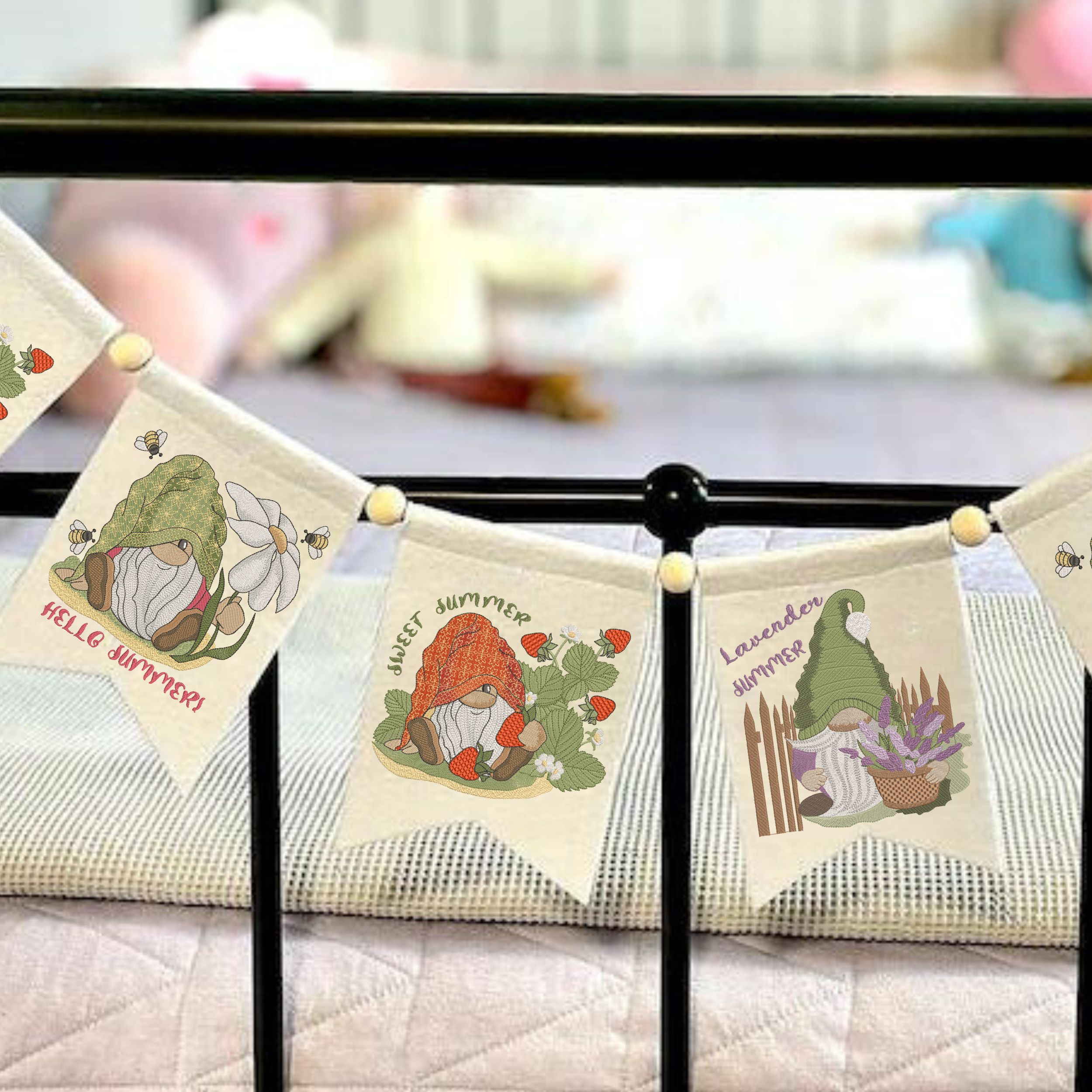 Set of 3 Cute Summer Gnome-9
