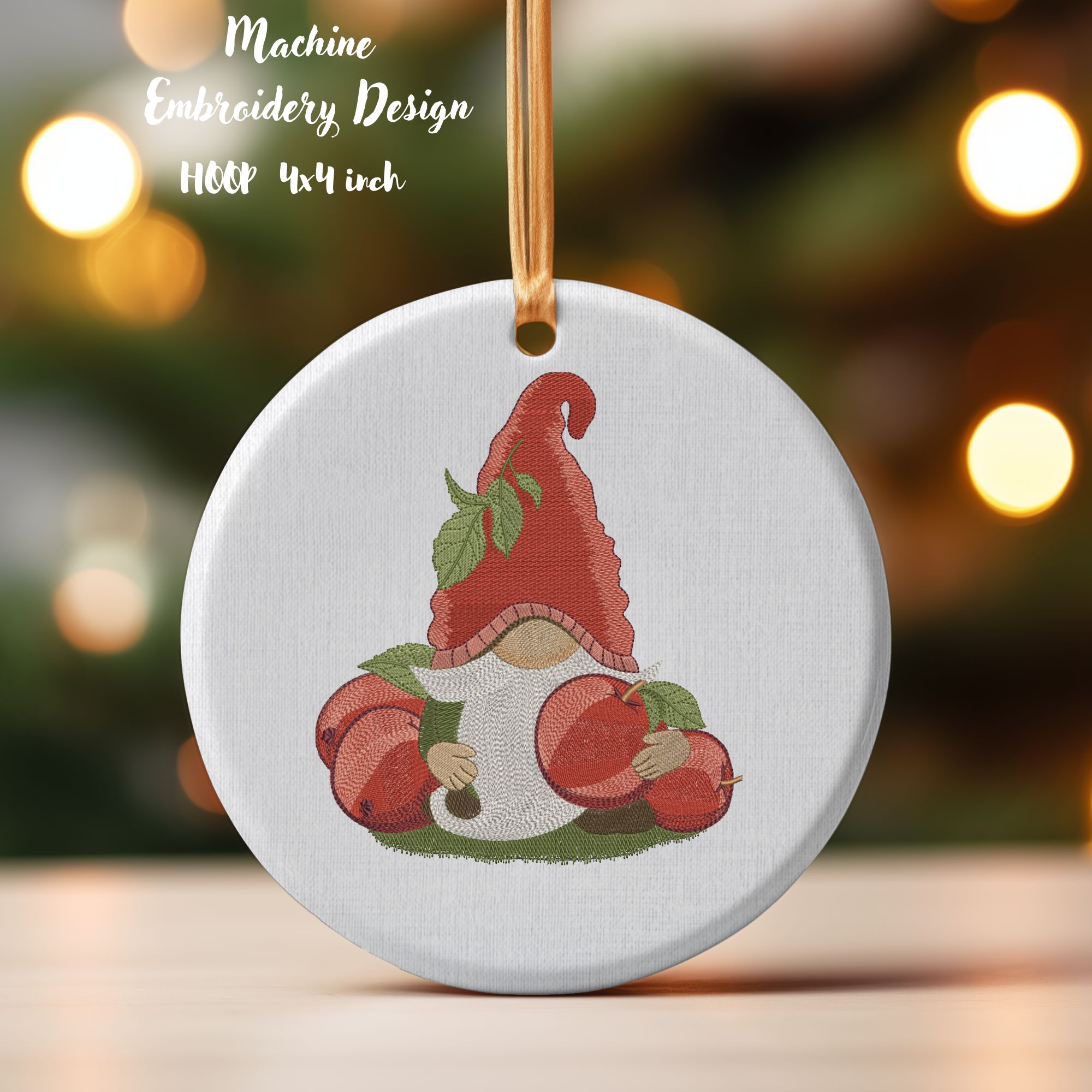 Hoops 4x4 Cute Summer Apple Gnome-3
