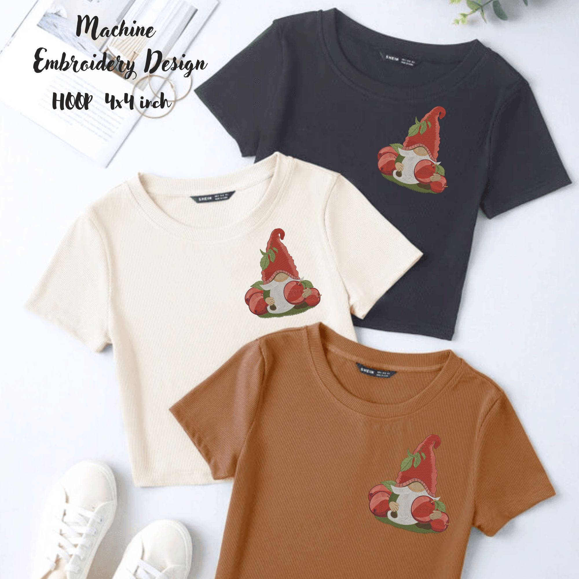 Hoops 4x4 Cute Summer Apple Gnome-7