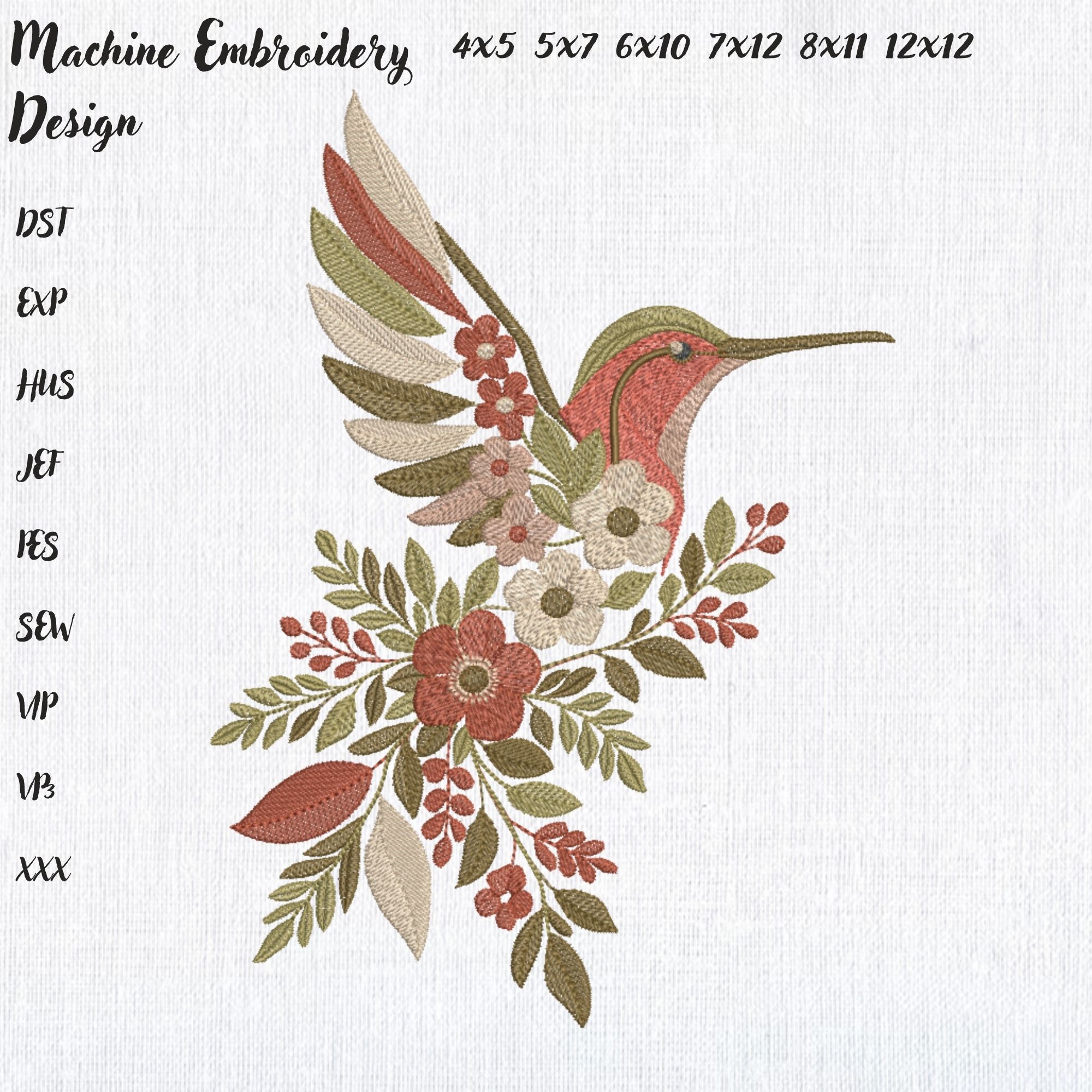 Floral Hummingbird-3