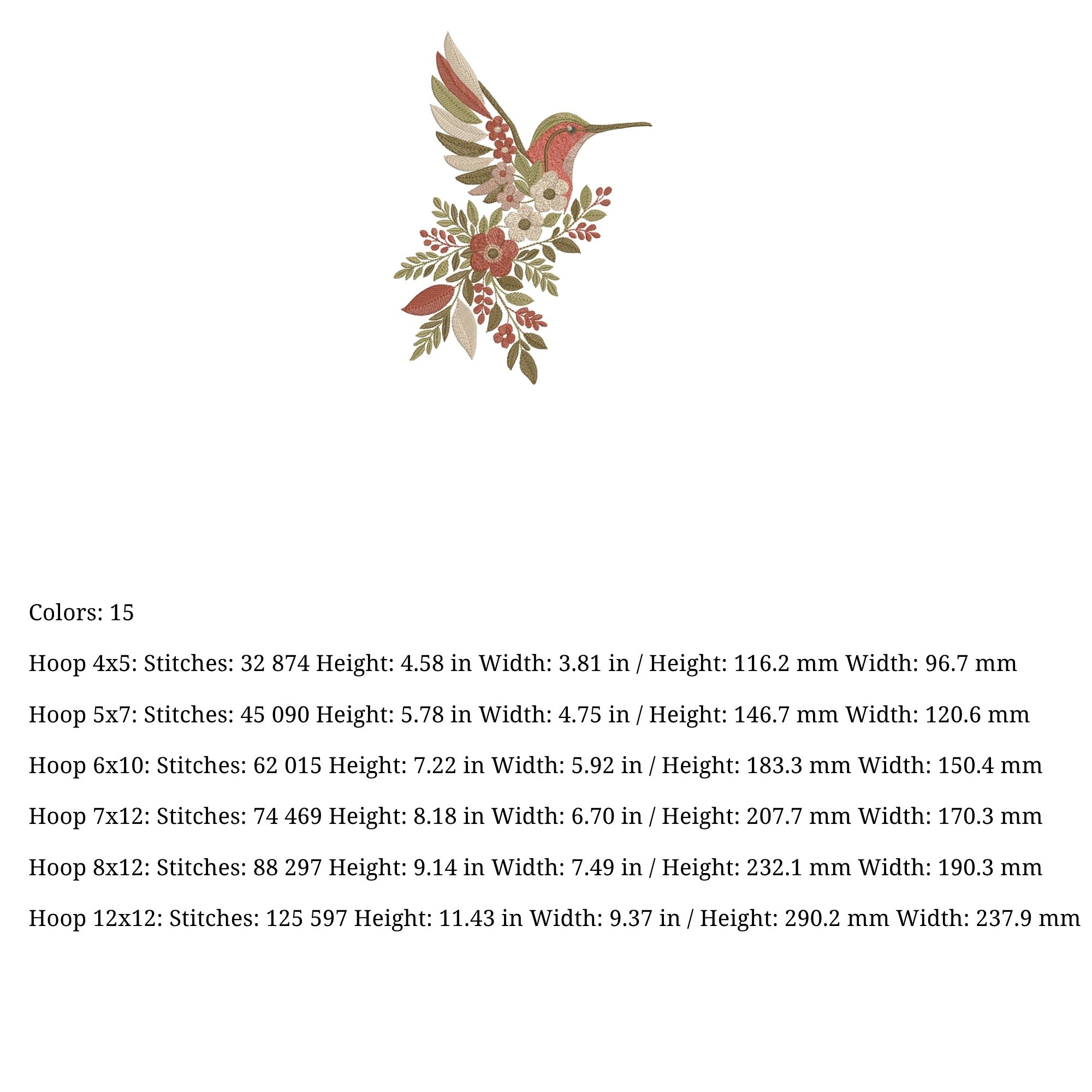 Floral Hummingbird-5