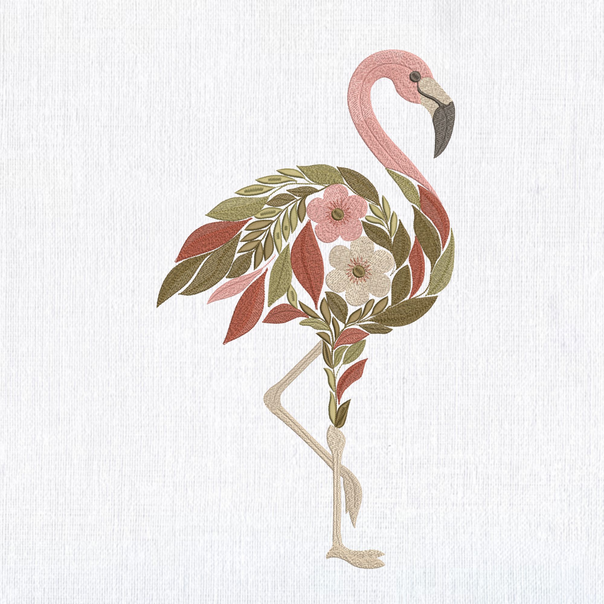 Floral Flamingo-3